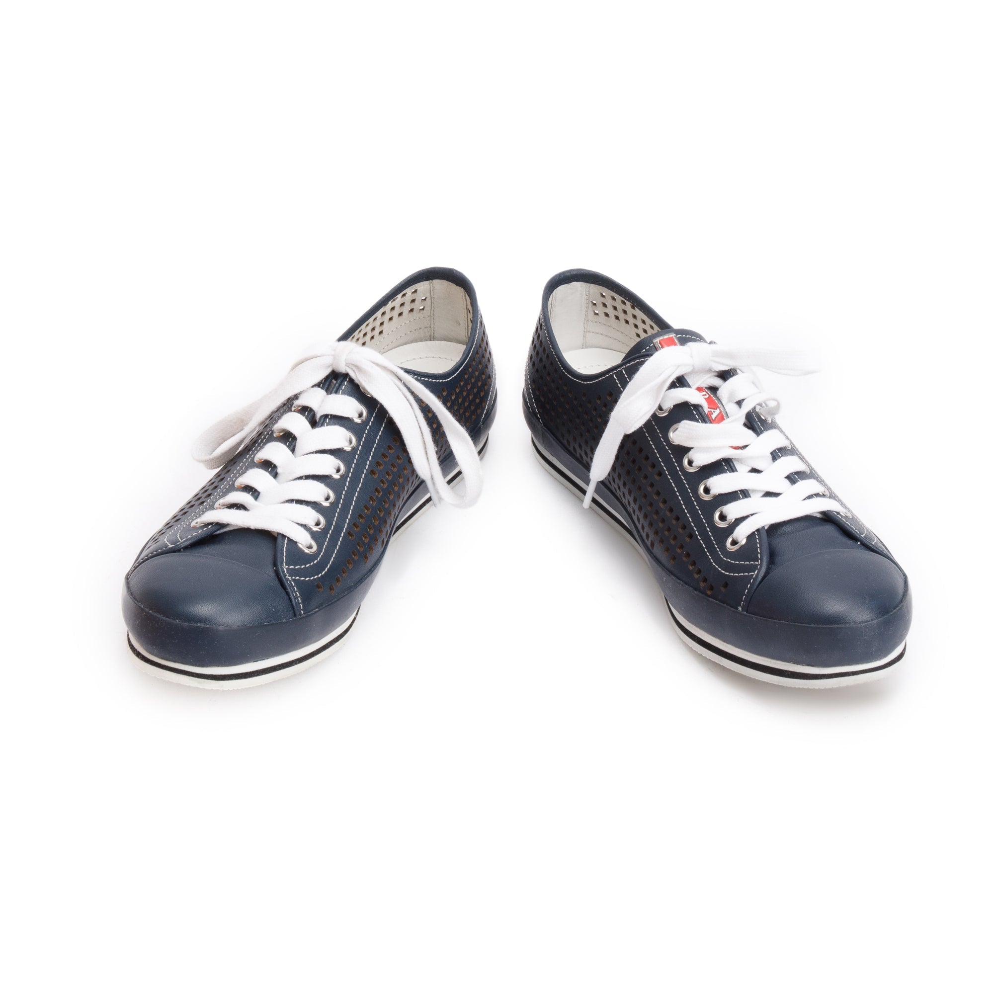 Prada Blue Nevada Fori Men's Sneakers, Size 37 w/ Box