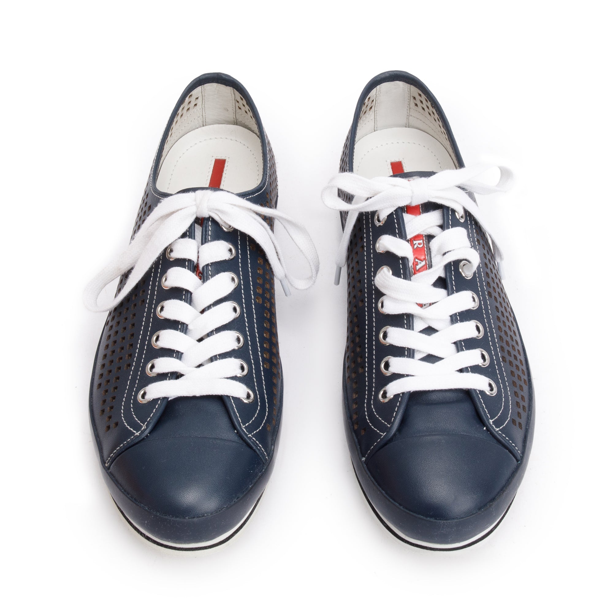 Prada Blue Nevada Fori Men's Sneakers, Size 37 w/ Box