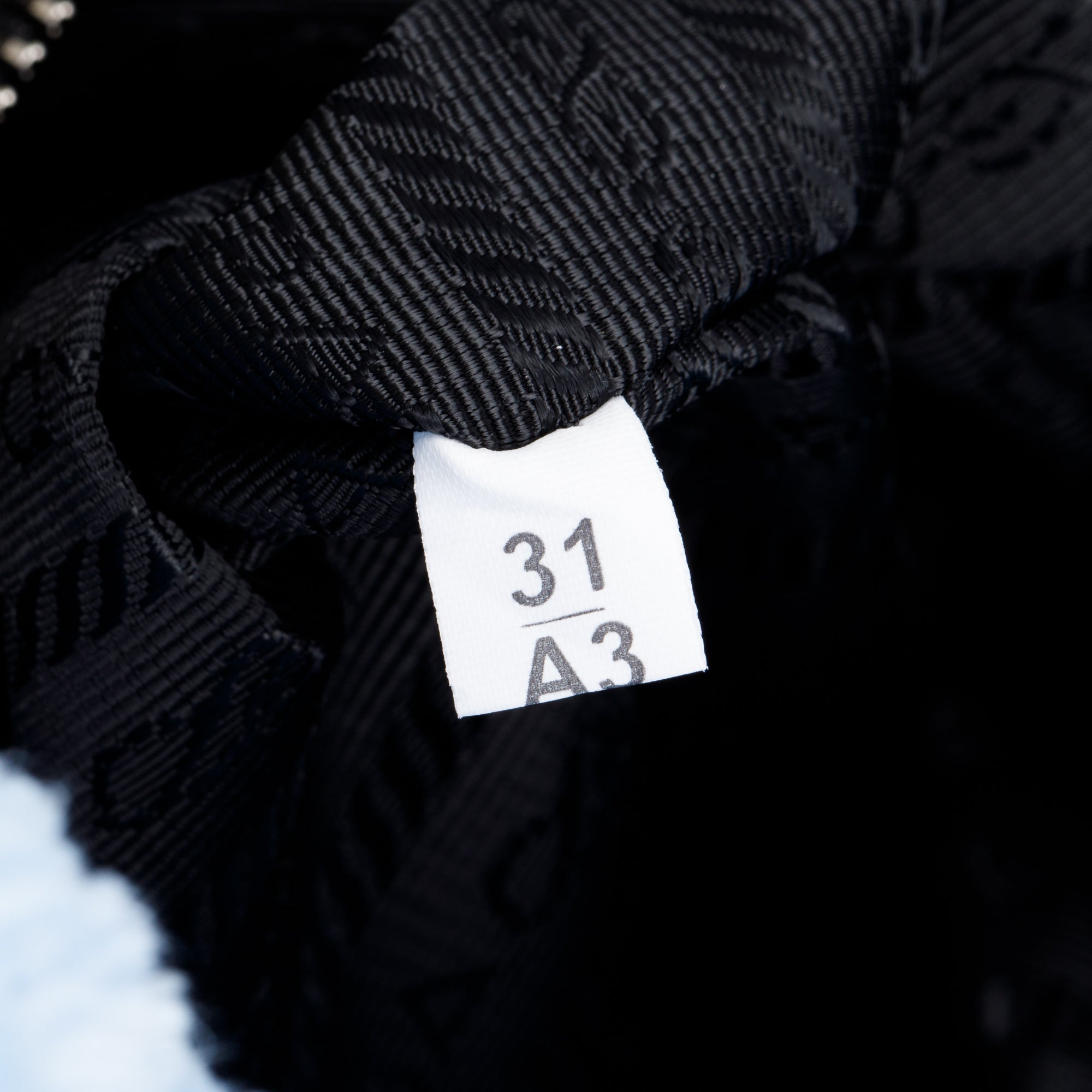 Prada Blue Terry Cloth Logo Tote