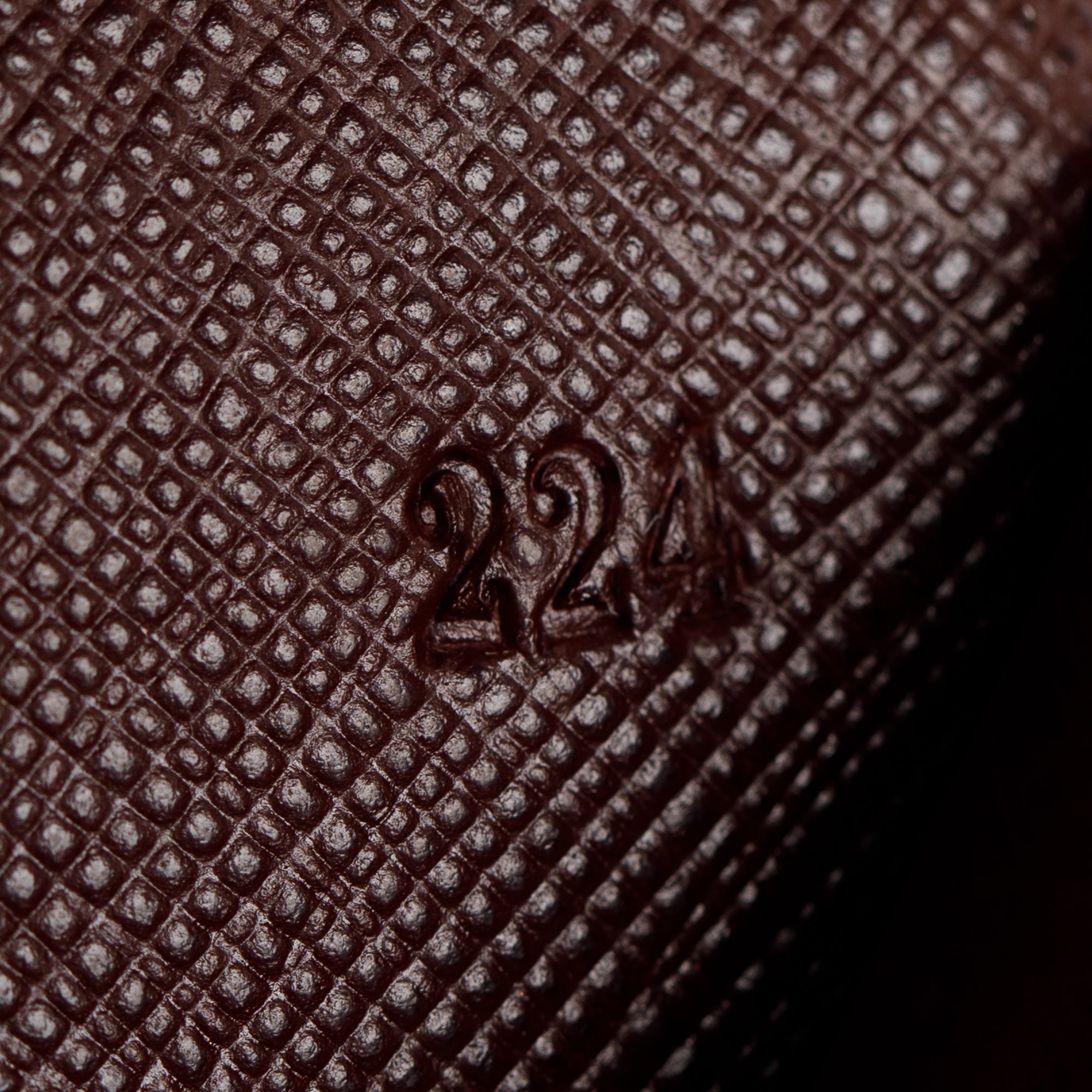 Prada Brown Saffiano Leather Zip Around Wallet