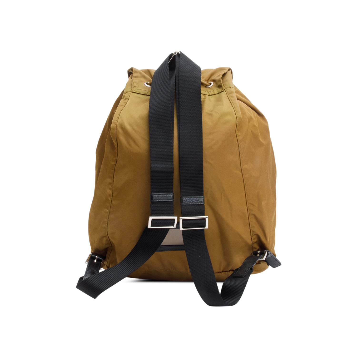 Prada Brown Tessuto Nylon Drawstring Backpack