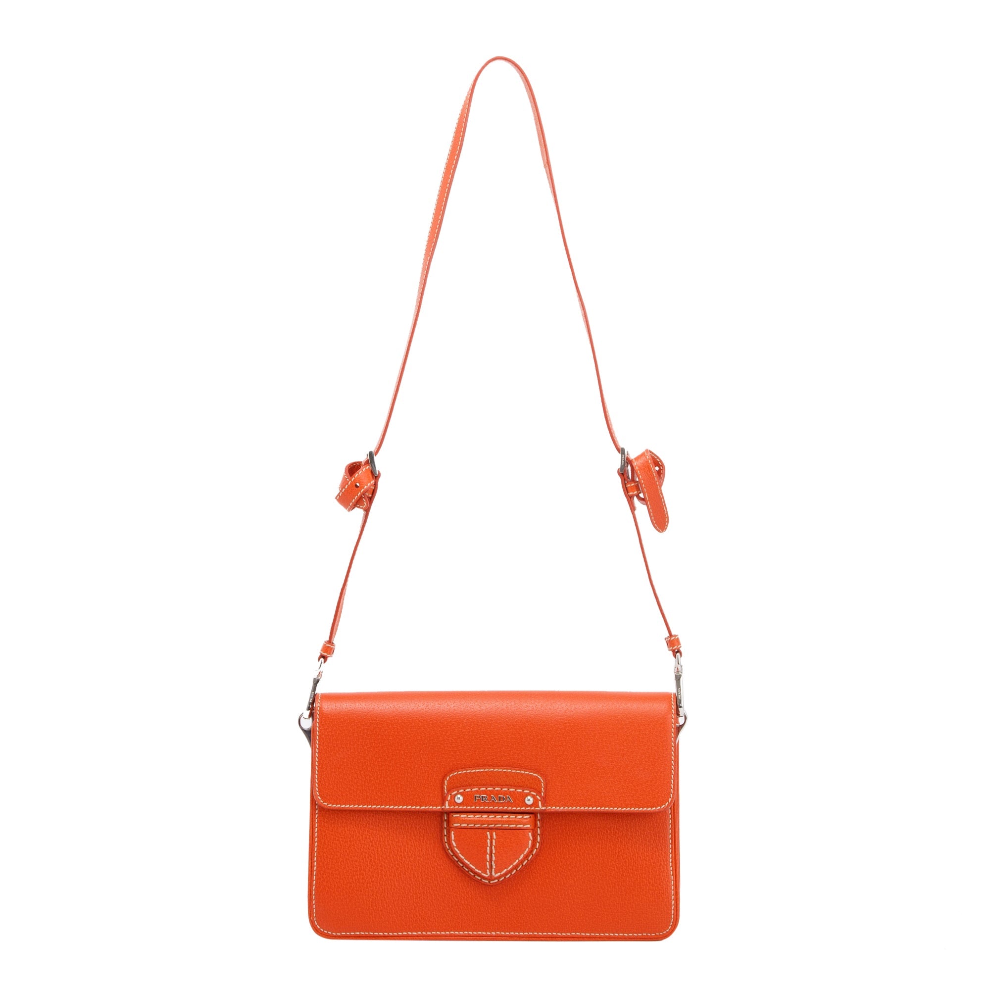 Prada Cinghiale Flap Shoulder Bag