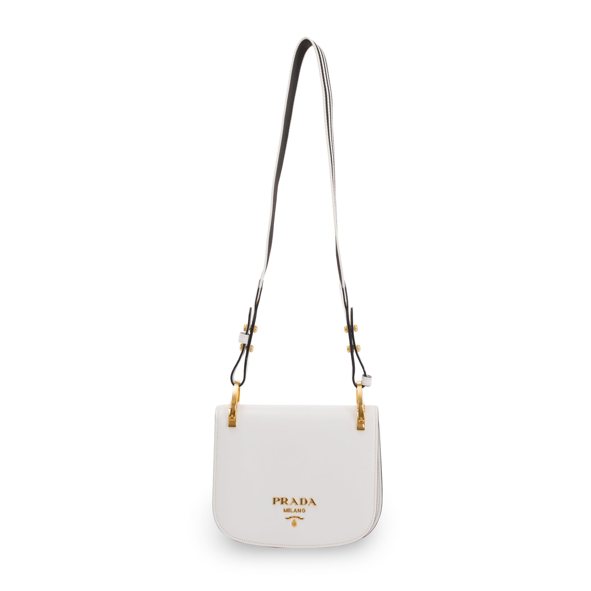 Prada City Calf Pionniere Saddle Crossbody Bag