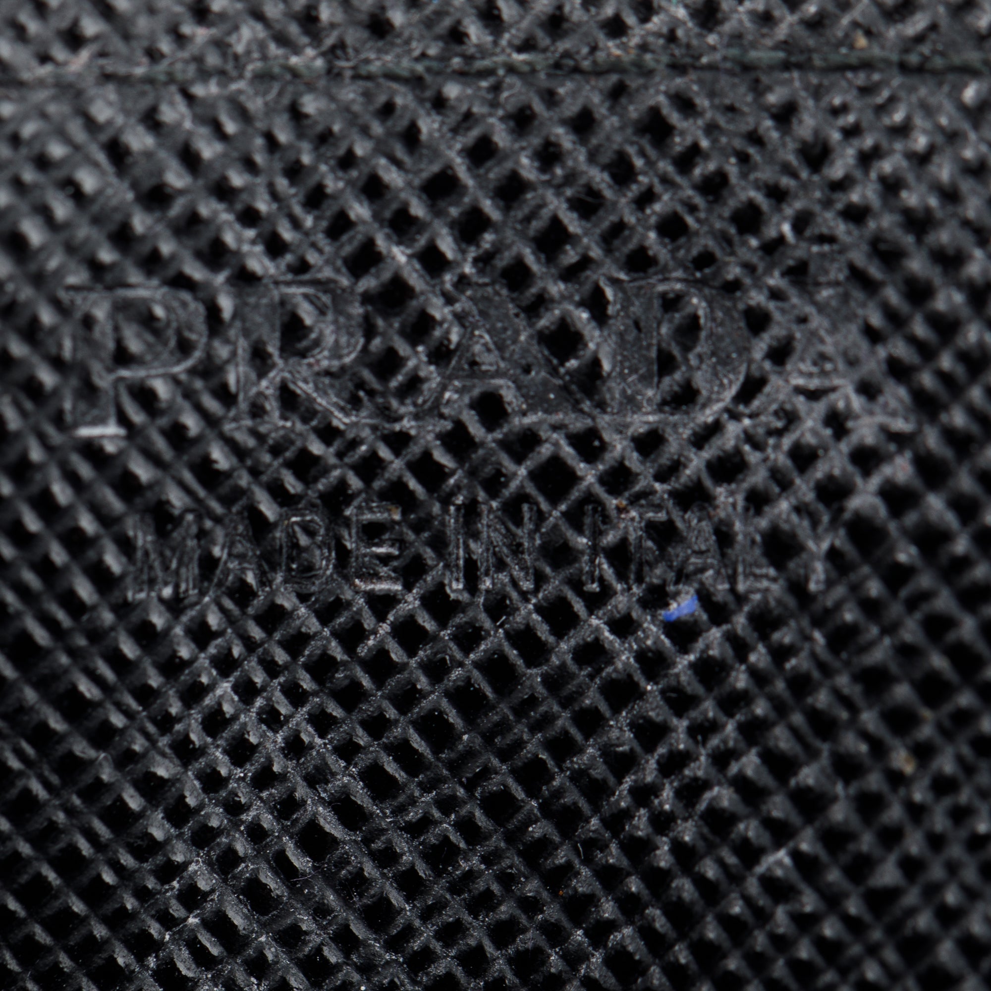 Prada Embossed Logo Saffiano Leather Card Holder