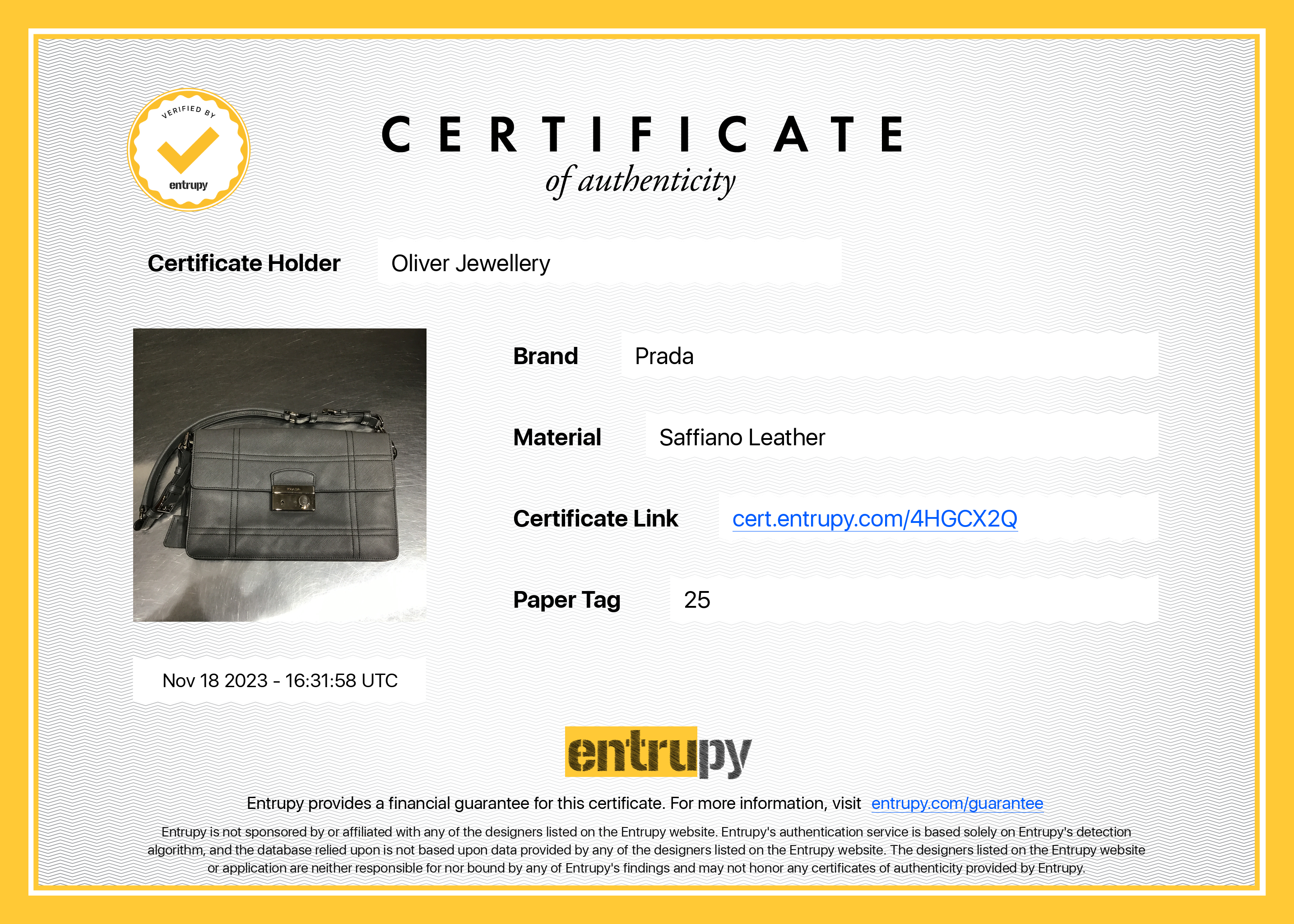 Prada Gray Saffiano Leather Soft Shoulder Bag