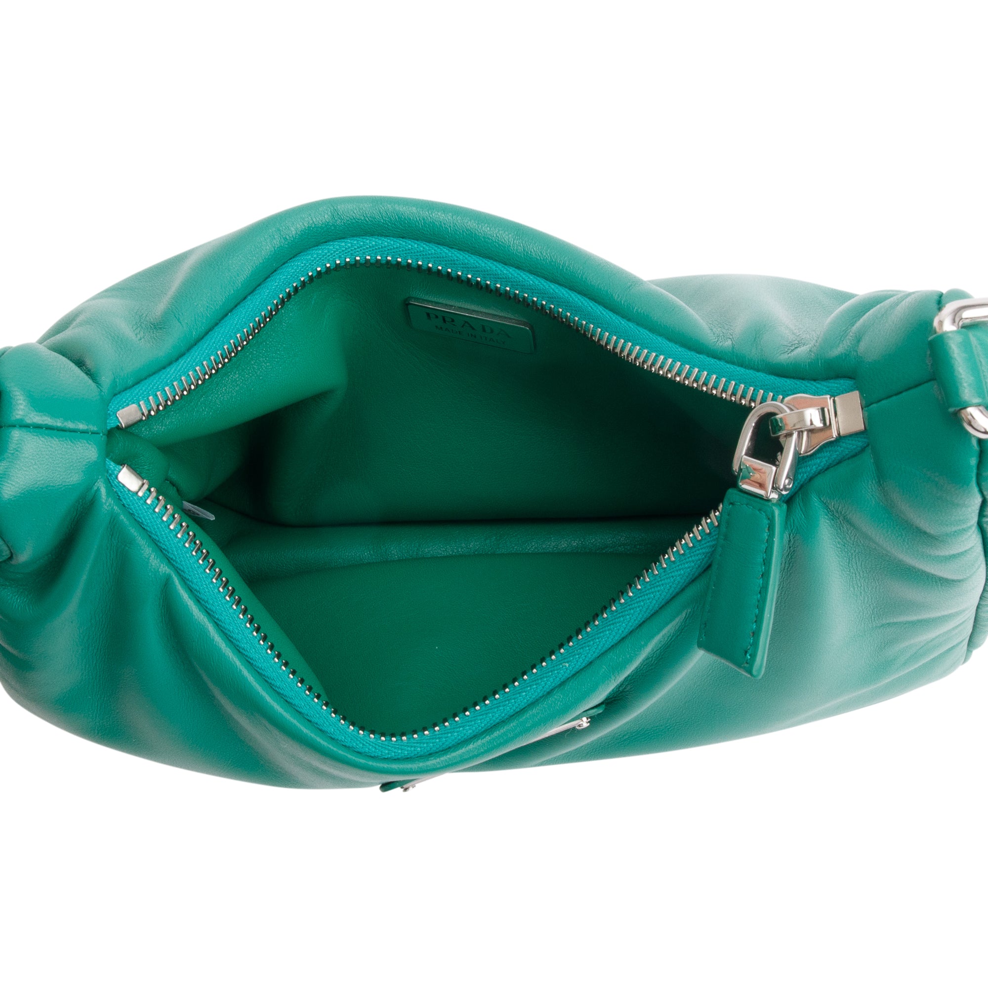 Prada Green Padded Nappa Leather Re-Edition 2005 Shoulder Bag