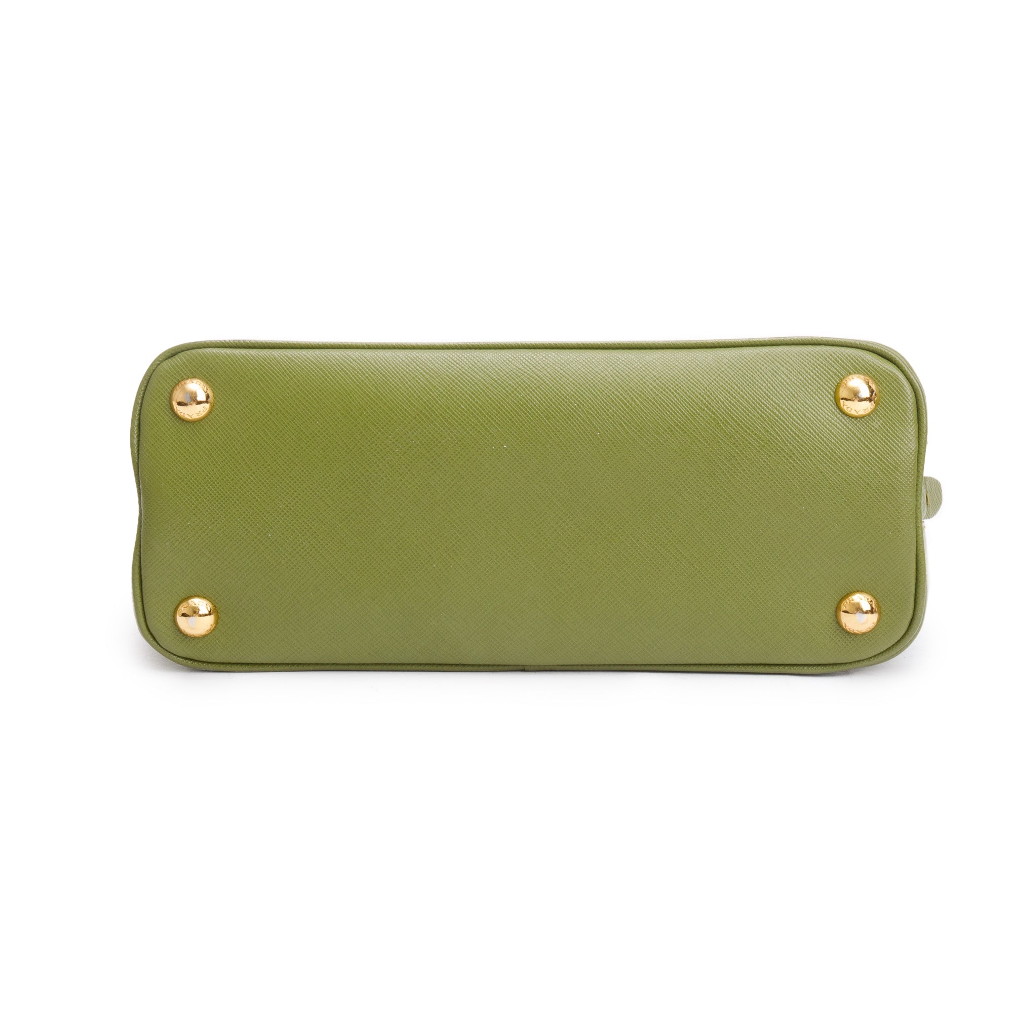 Prada Green Saffiano Lux Small Promenade Tote w/ Strap