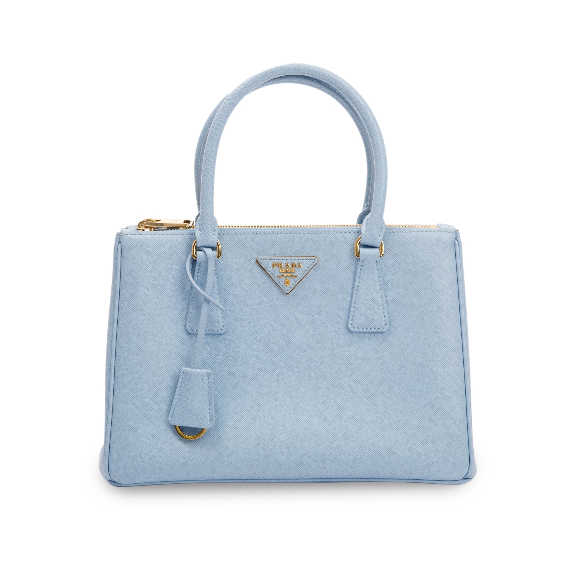 Prada Medium Saffiano Lux Galleria Double Zip Tote w/ Strap & Box