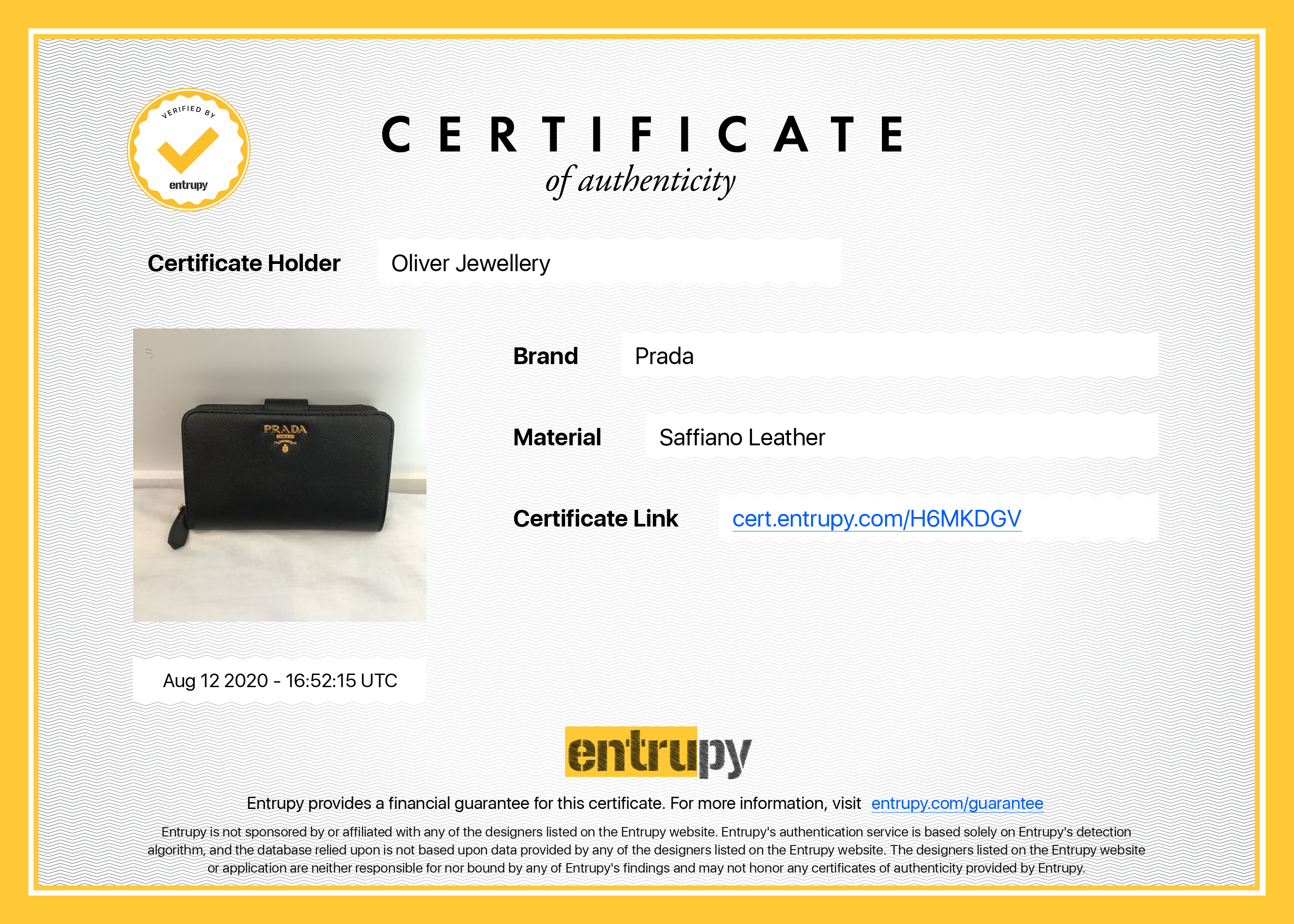 Prada Medium Saffiano Wallet w/ Box