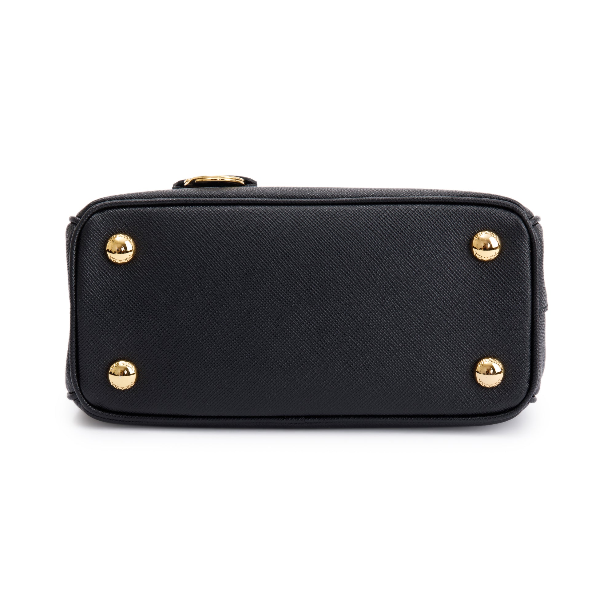 Prada Mini Saffiano Lux Galleria Double Zip Tote w/ Strap