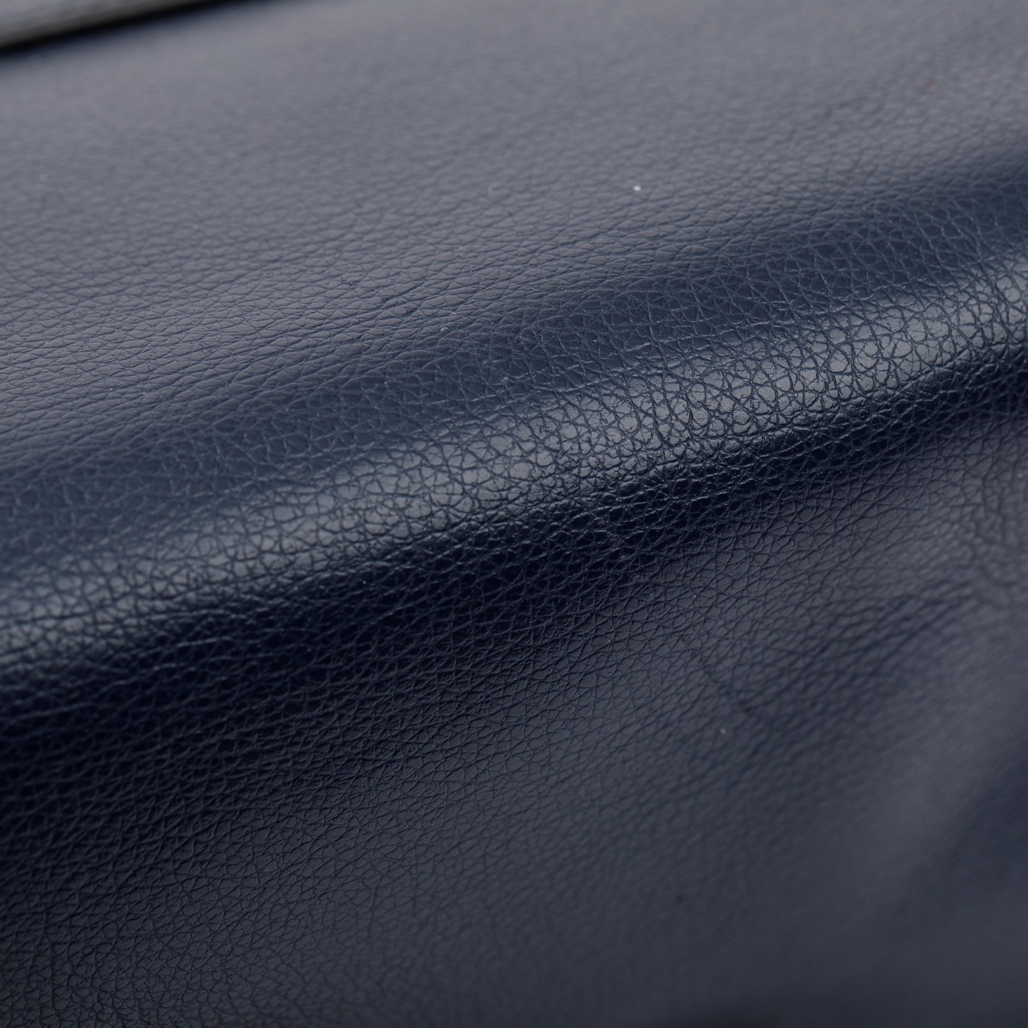 Prada Navy City Calf Small Twin Pocket Tote w/ Strap