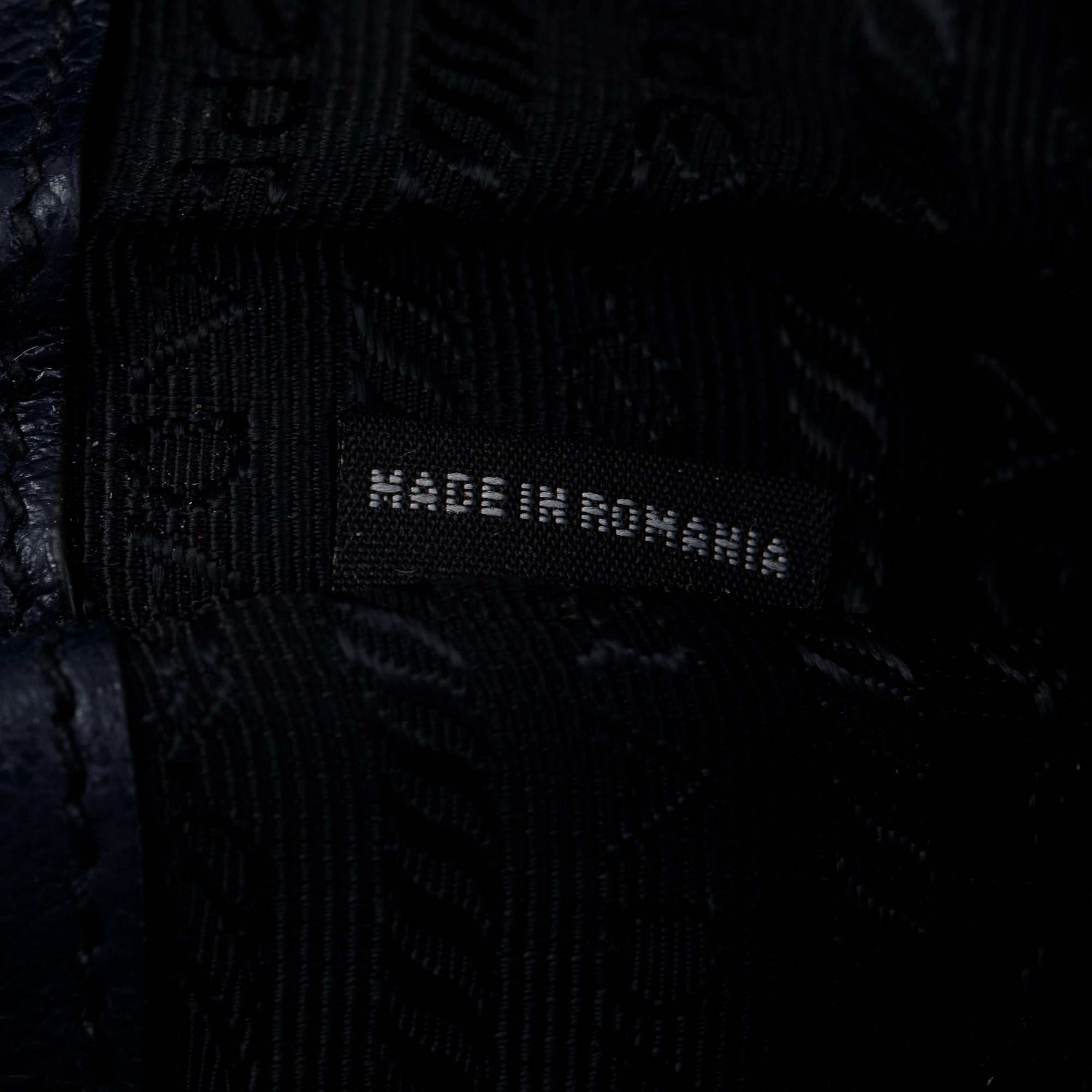 Prada Navy City Calf Small Twin Pocket Tote w/ Strap