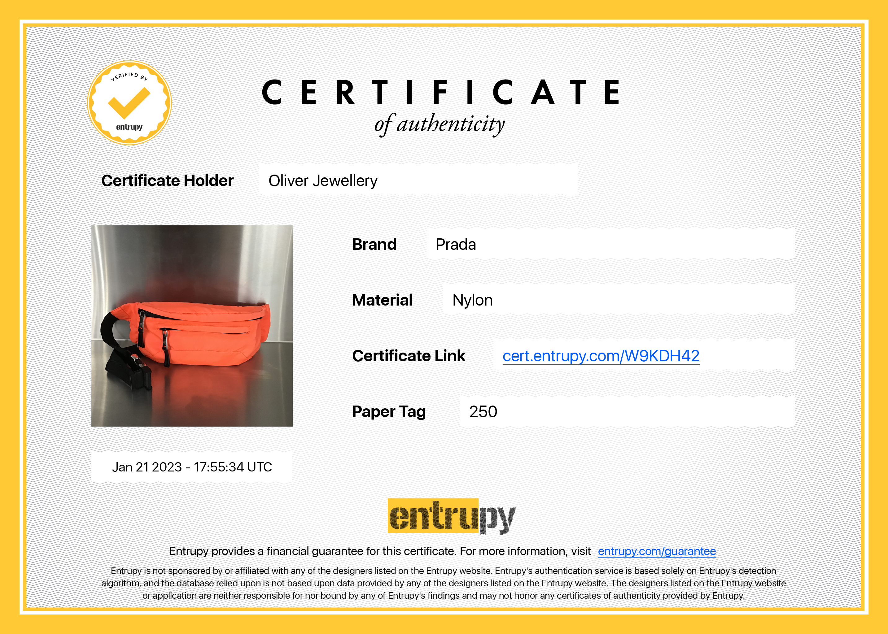 Prada Nylon Logo Belt Bag