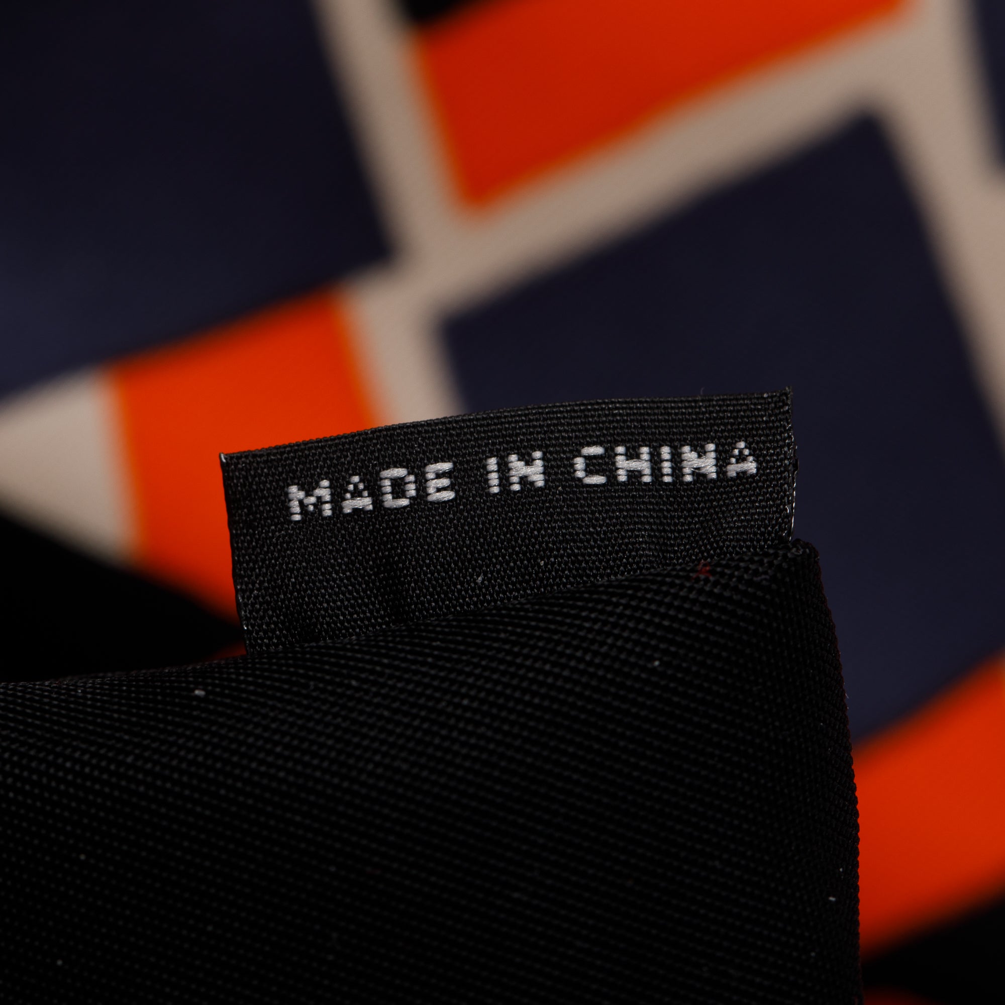 Prada Orange/Navy Tessuto Stampato Double Buckle Backpack w/ Authenticity Card