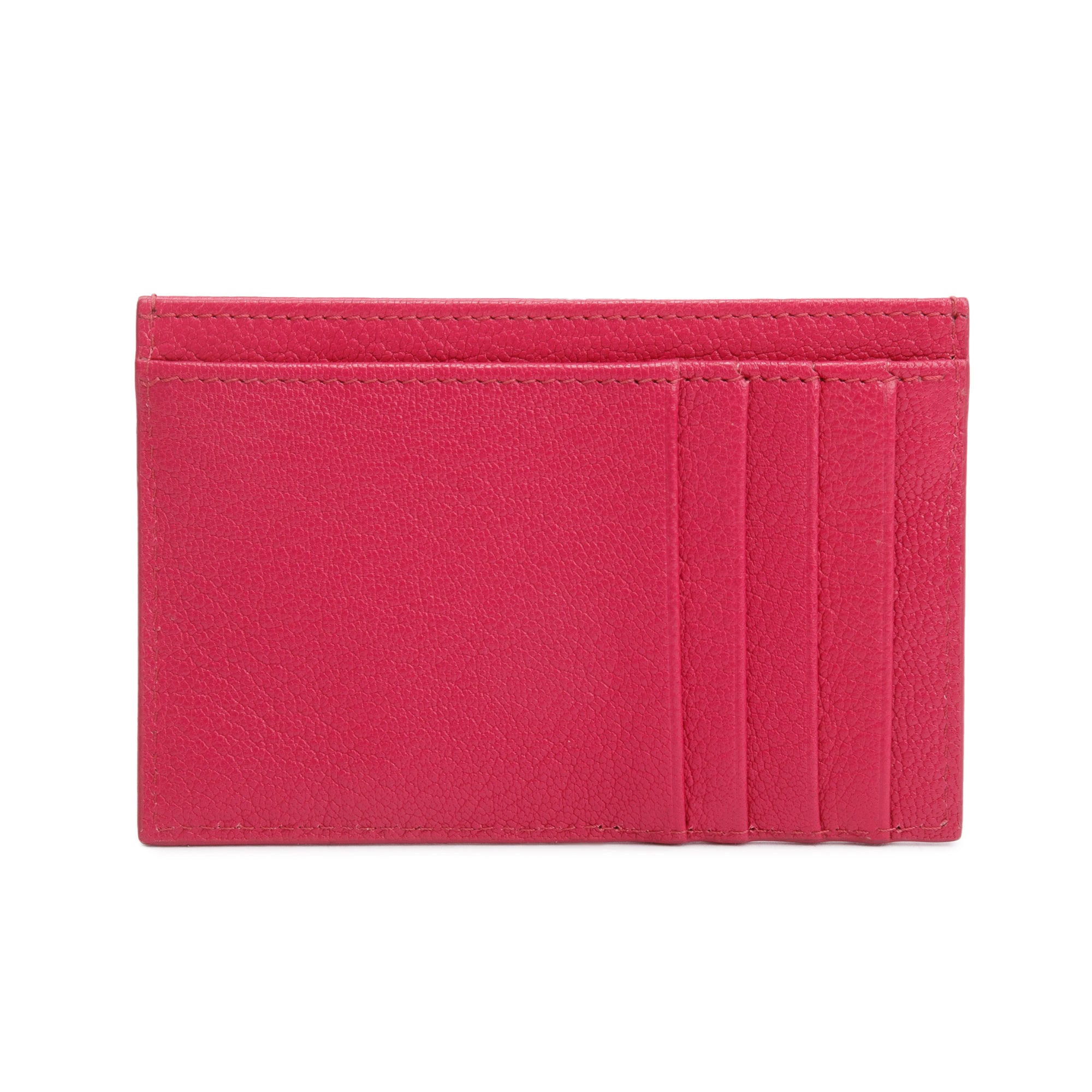 Prada Pink Calfskin Leather Card Holder