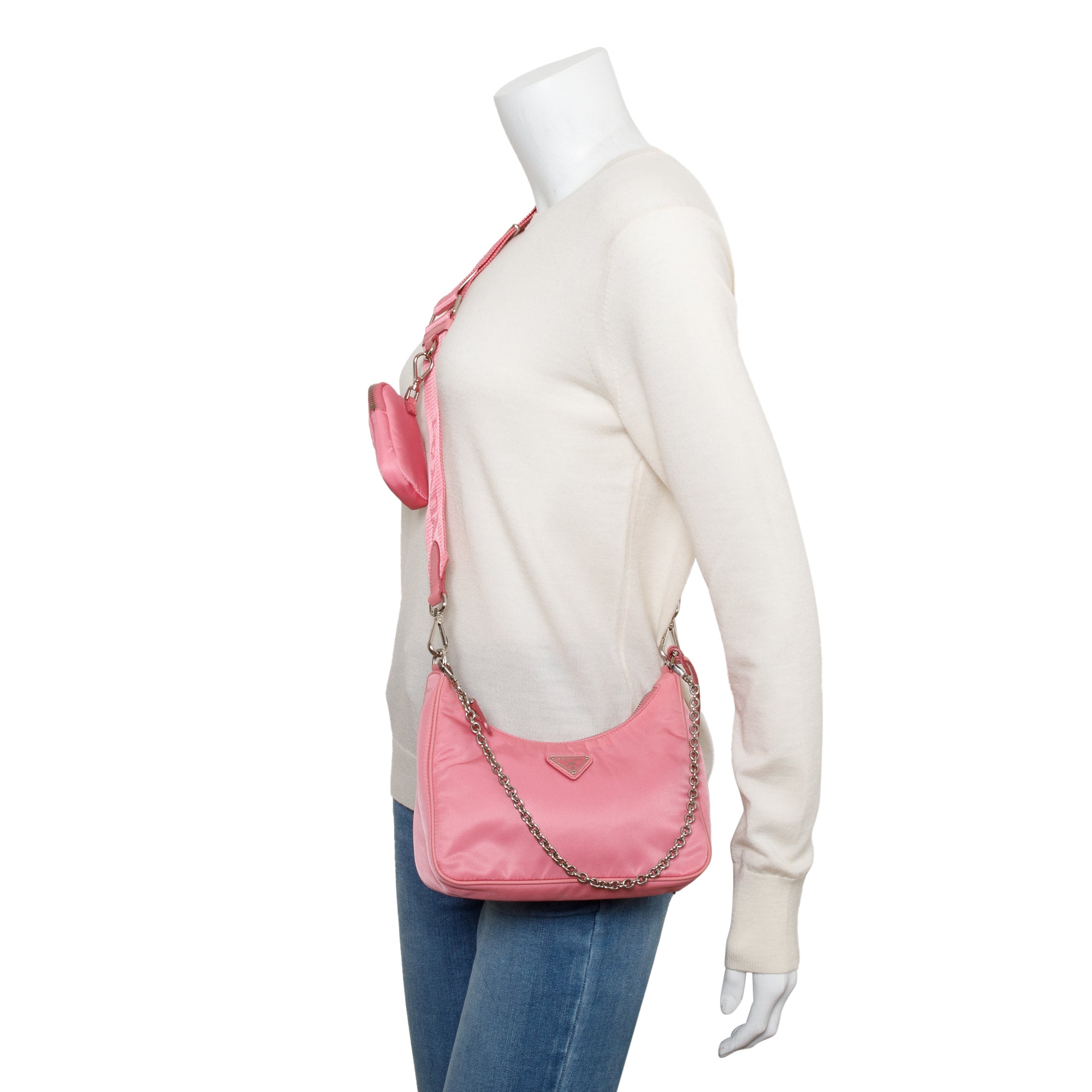 Prada Pink Re-Edition 2005 Re-Nylon Shoulder Bag