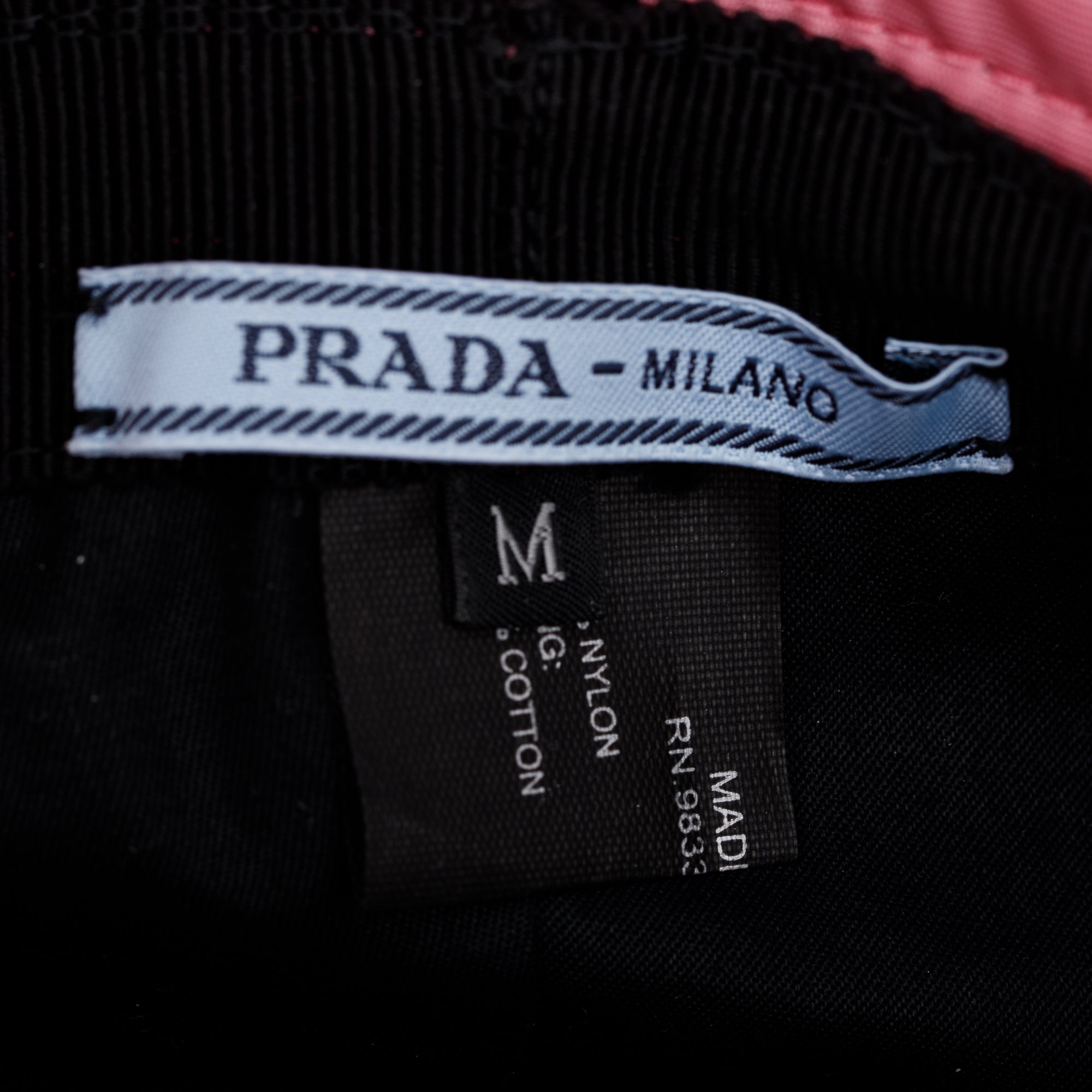 Prada Pink Re-Nylon Bucket Hat w/ Box