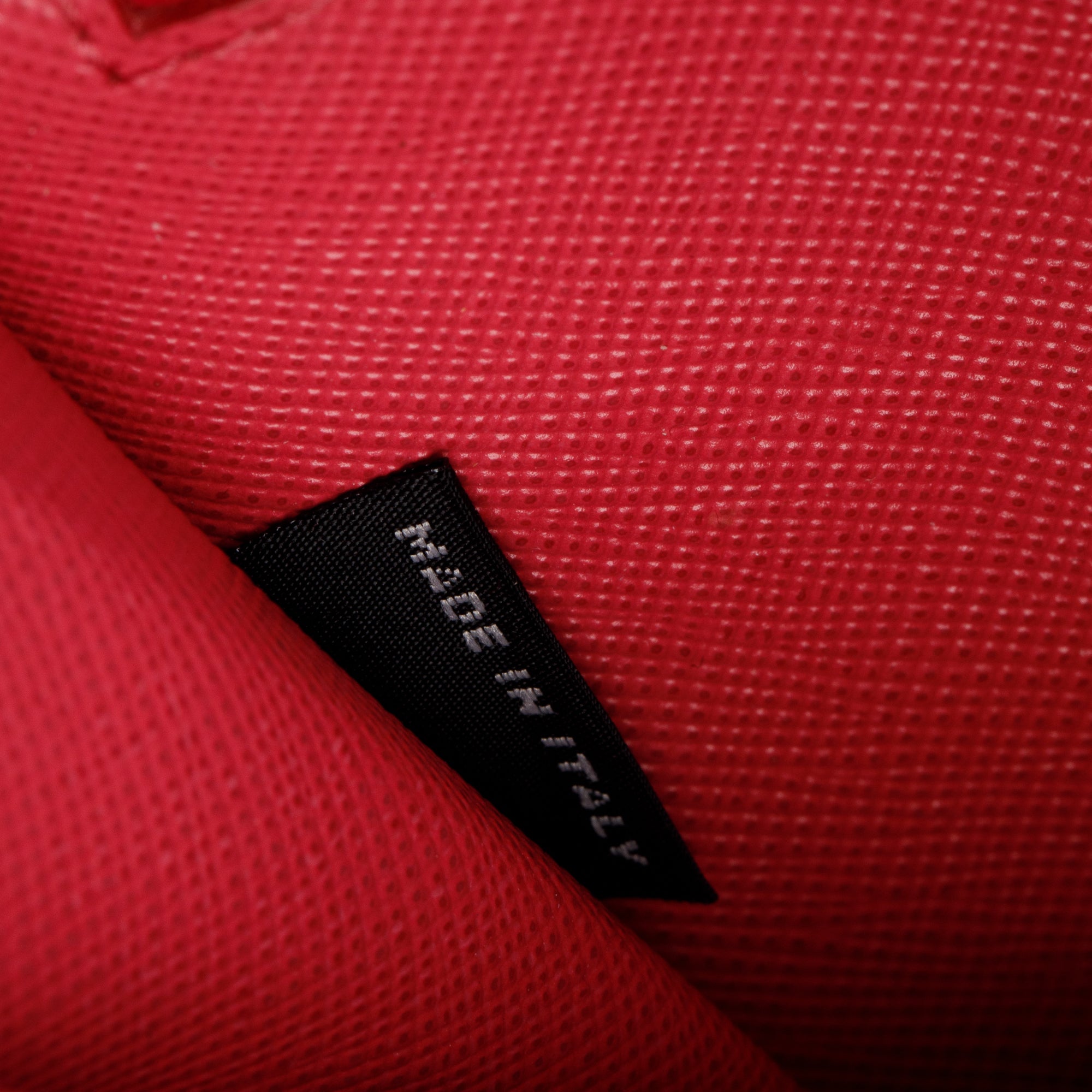 Prada Pink Saffiano Leather Bow Wristlet Wallet