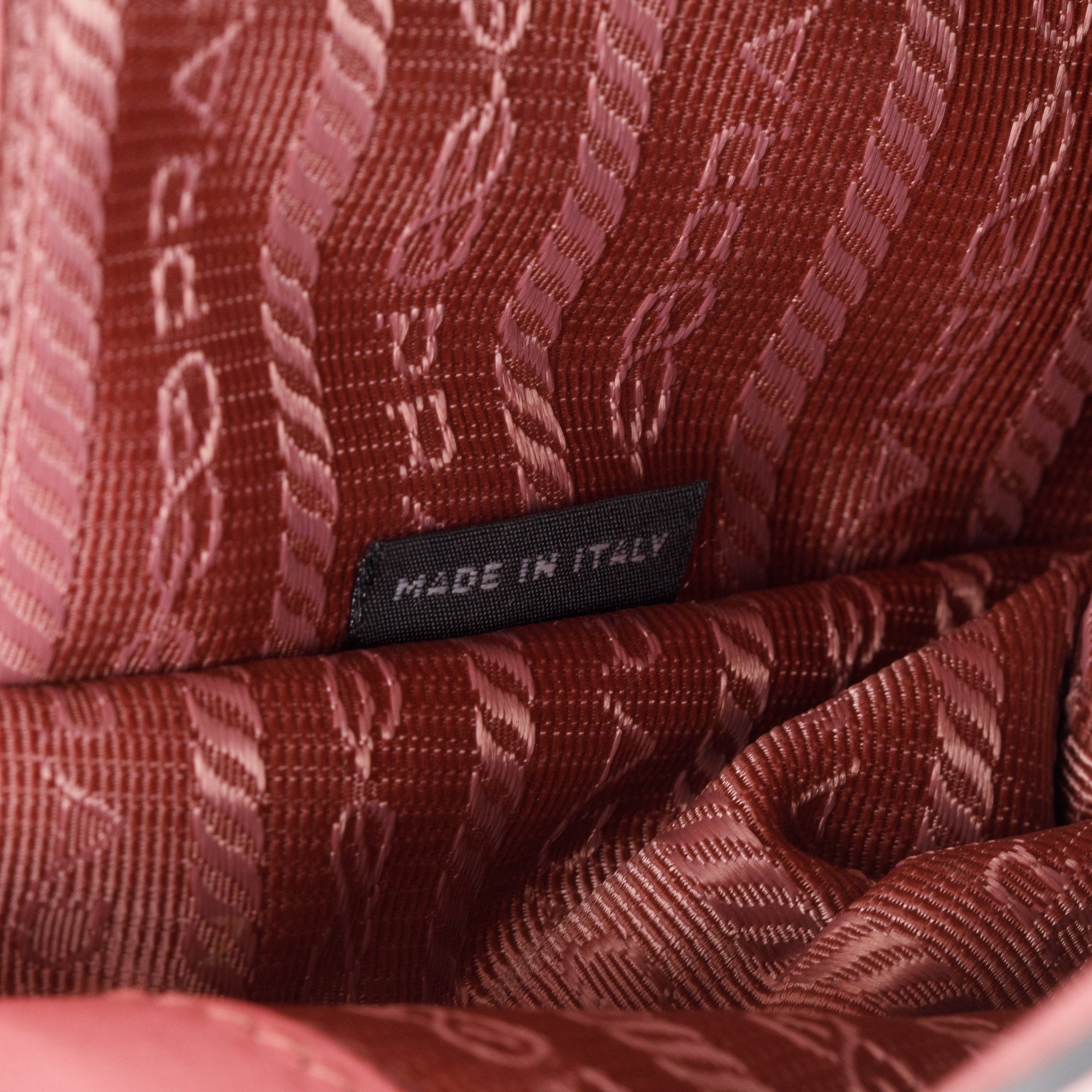 Prada Pink Saffiano Lux Chain Shoulder Bag w/ Authenticity Card