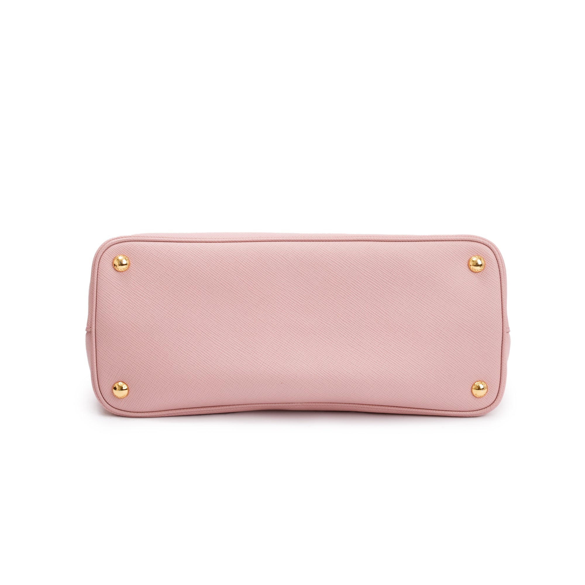 Prada Pink Saffiano Lux Medium Cuir Double Tote w/ Strap