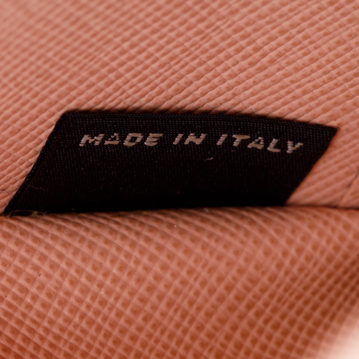 Prada Pink Saffiano Metal Continental Wallet on Chain