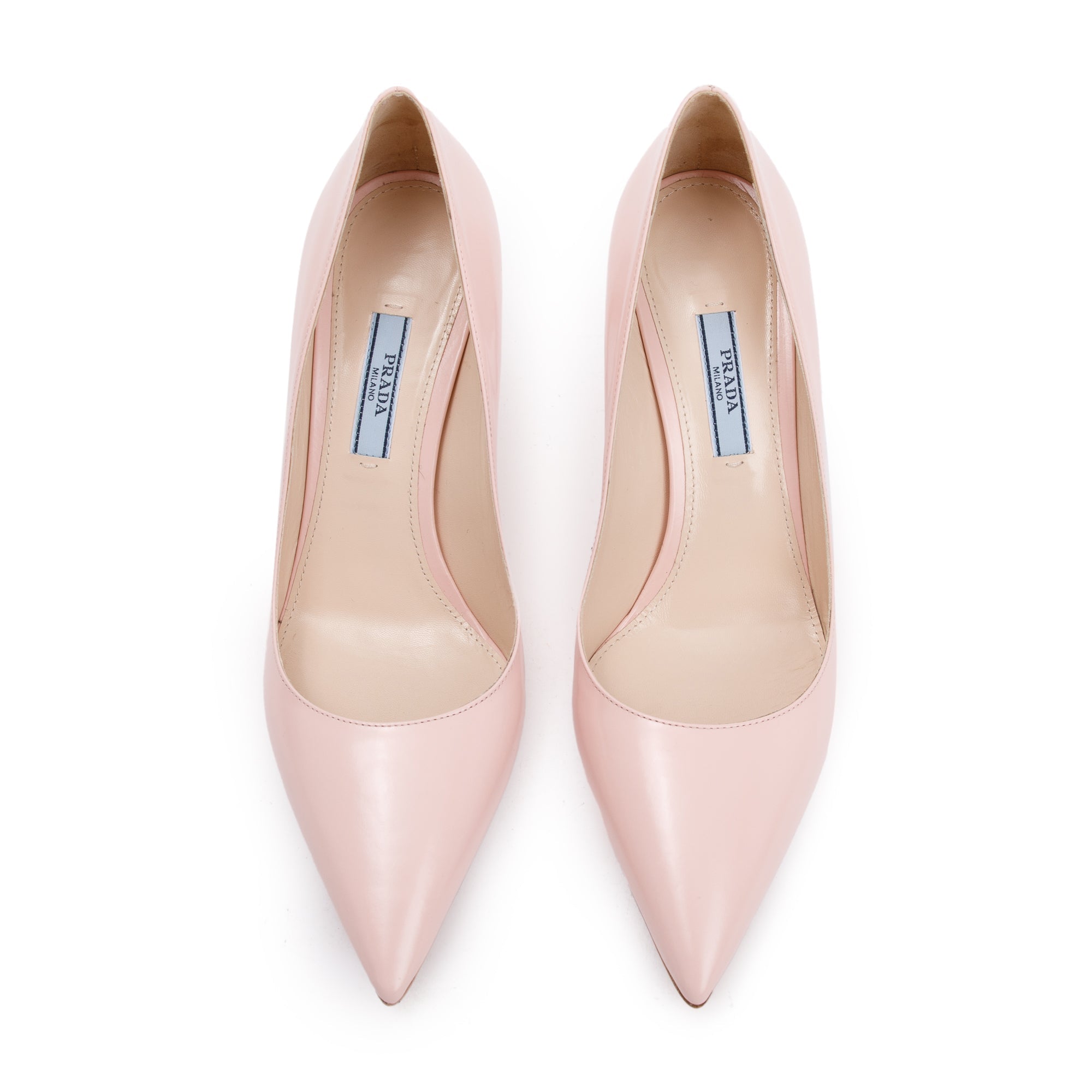 Prada Pink Spazzolato 14 Calzature Donna Pumps, Size 37.5 w/ Box