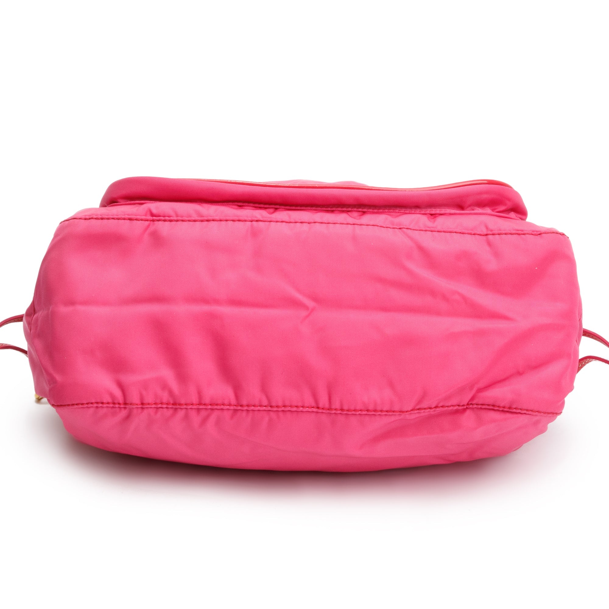 Prada Pink Venice-Trimmed Tessuto Nylon Sacca Shoulder Bag