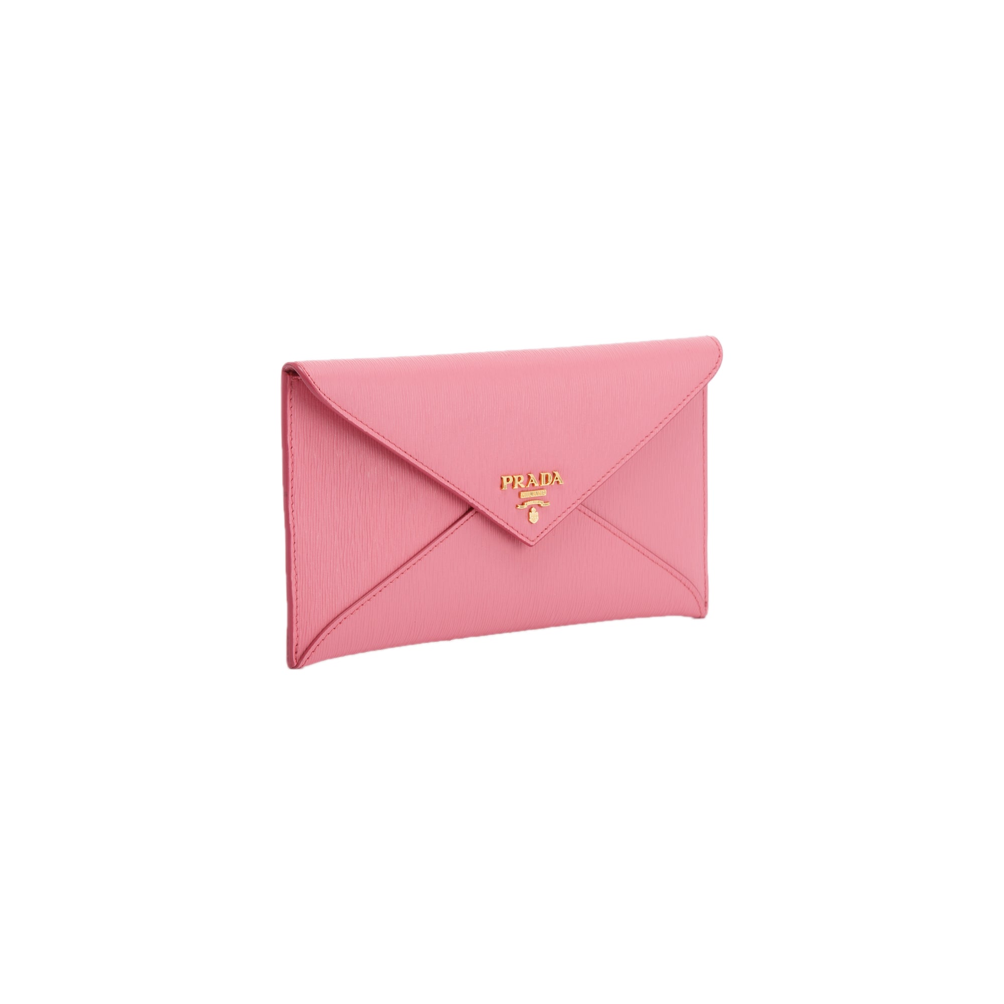 Prada Pink Vitello Move Envelope Wallet