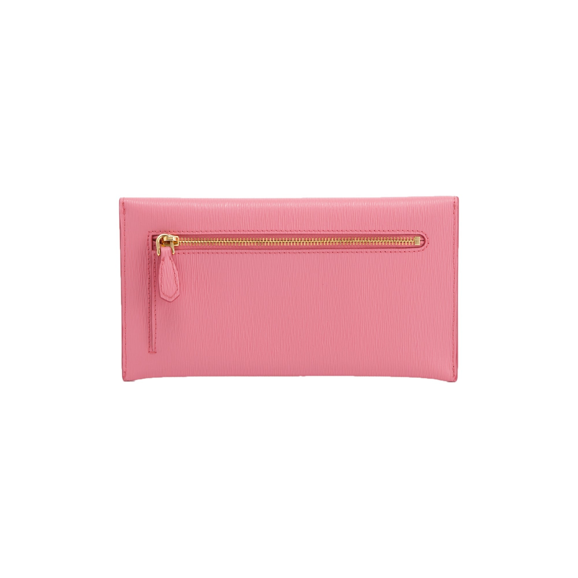 Prada Pink Vitello Move Envelope Wallet