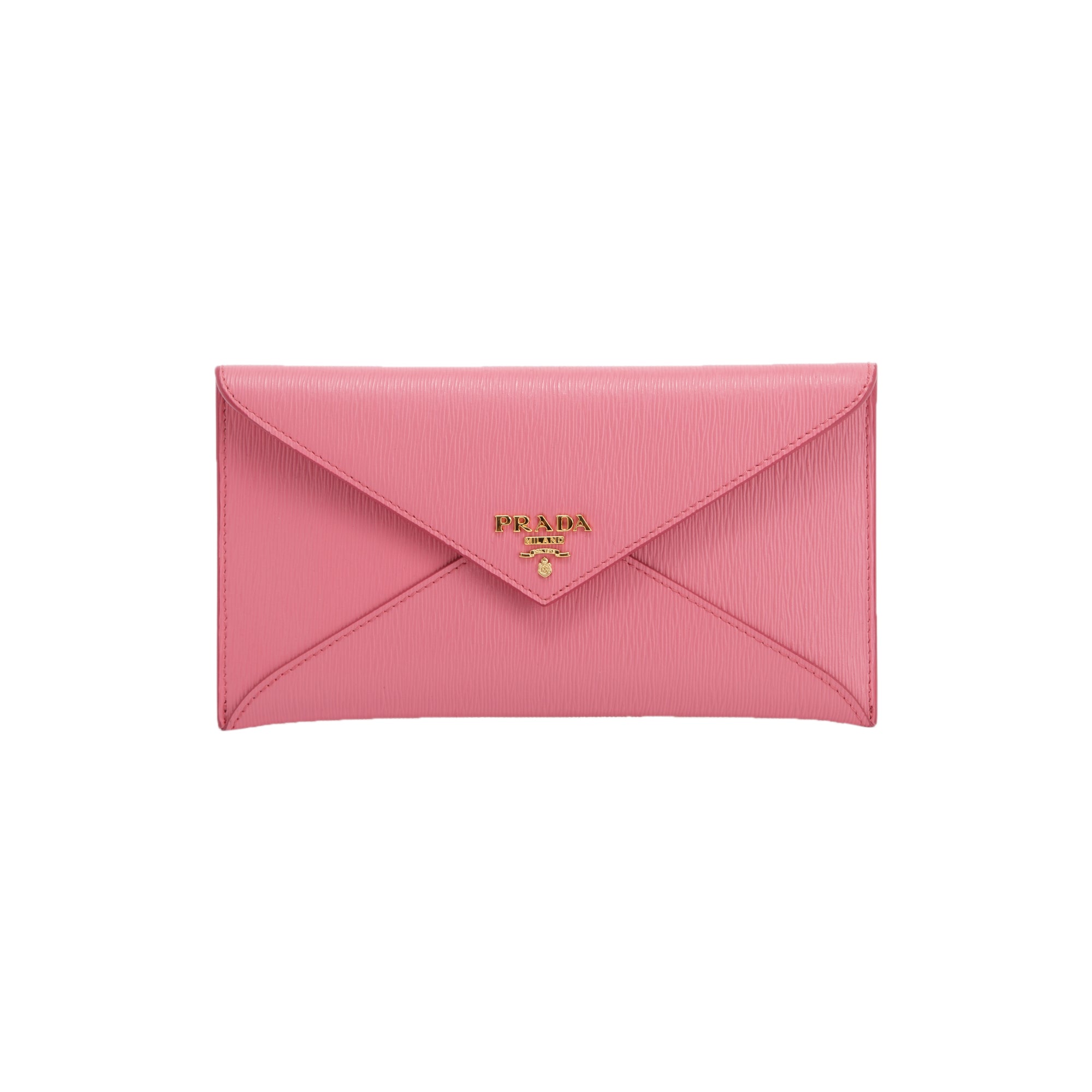 Prada Pink Vitello Move Envelope Wallet