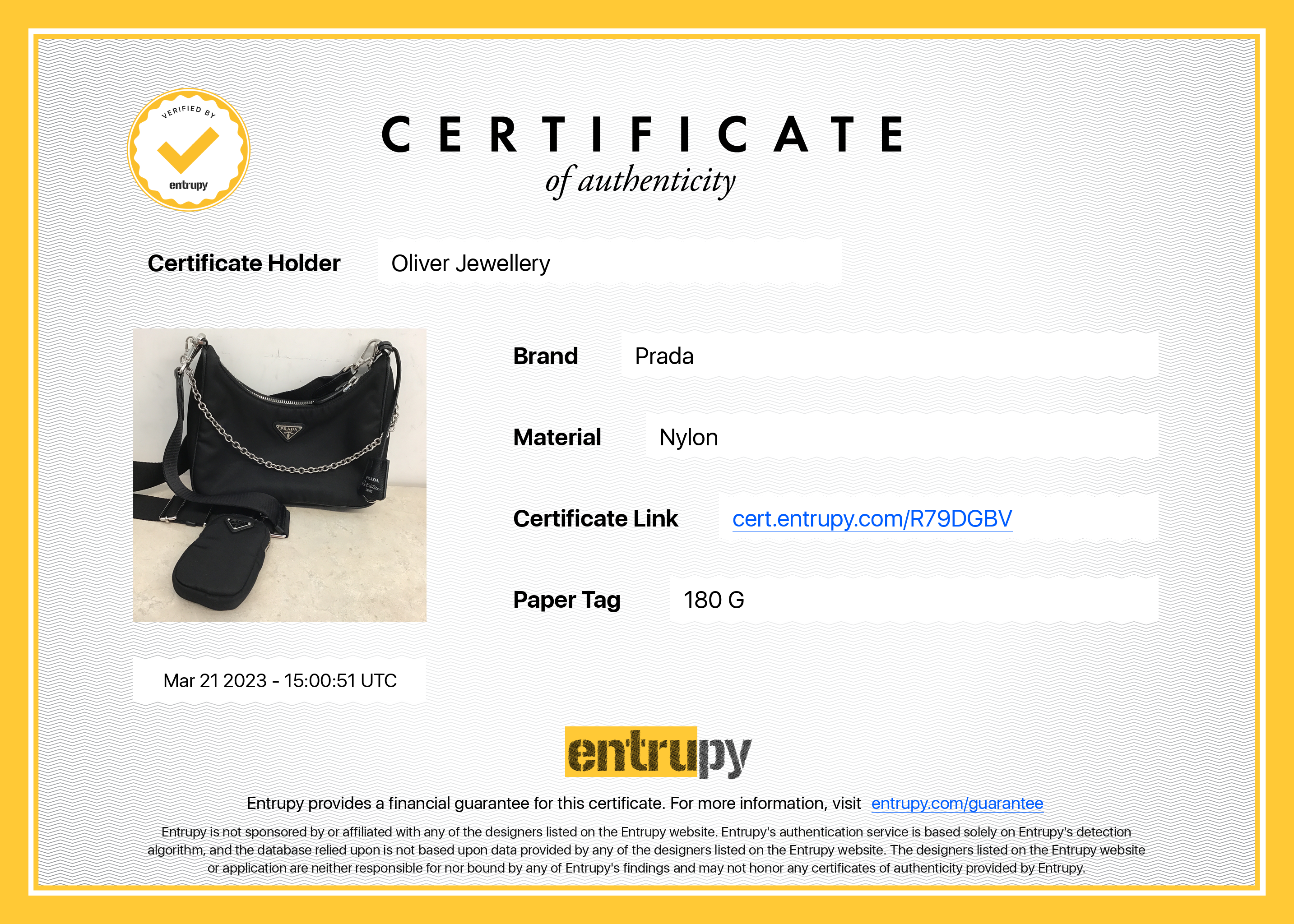 Prada Re-Edition 2005 Nylon Shoulder Bag w/ Box