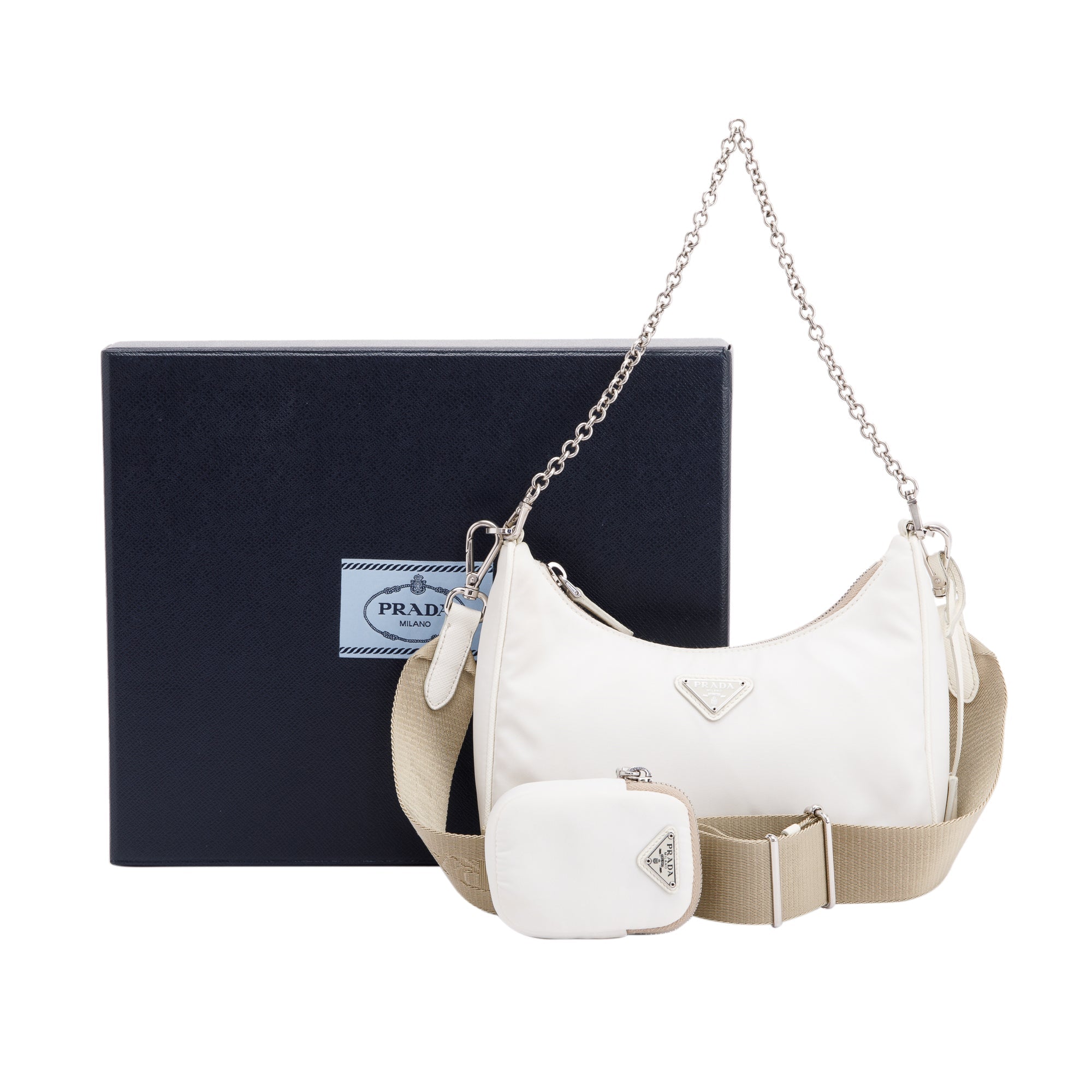 Prada Re-Edition 2005 Nylon Shoulder Bag w/ Box