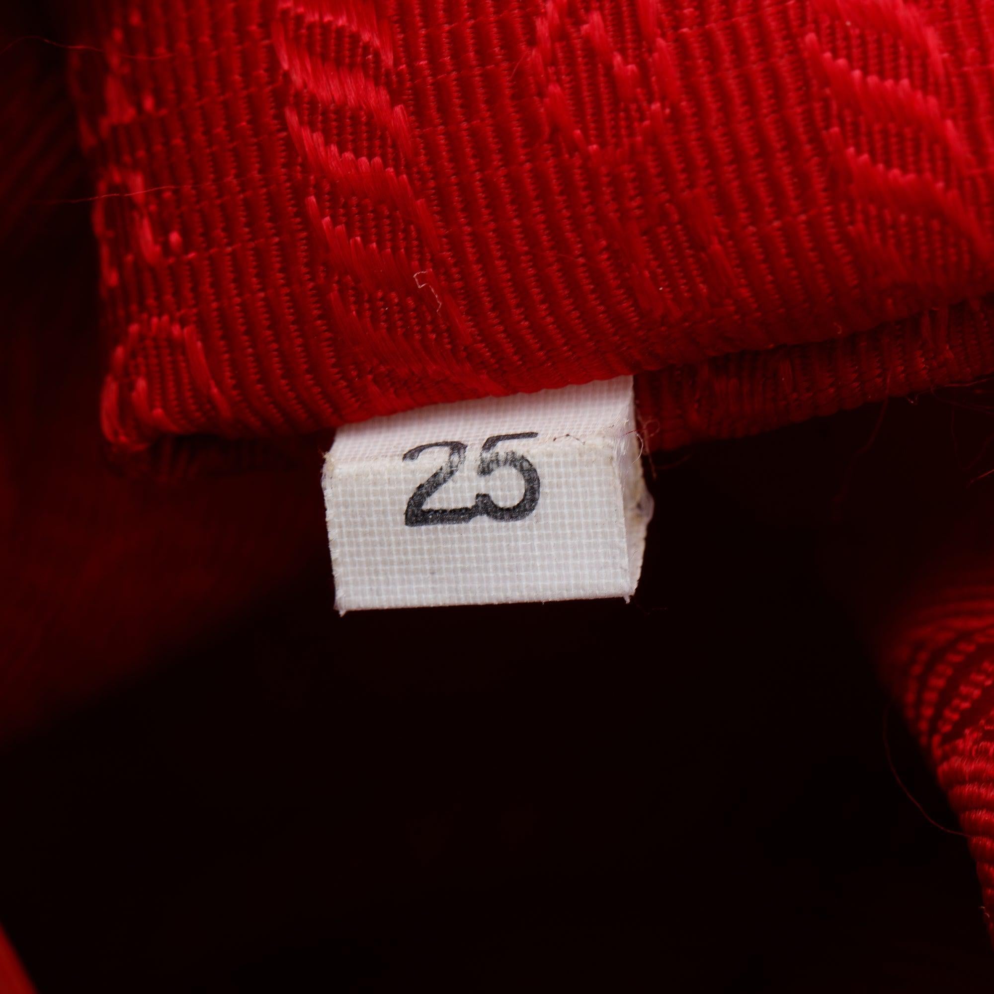 Prada Red Saffiano Leather Parabole Tote