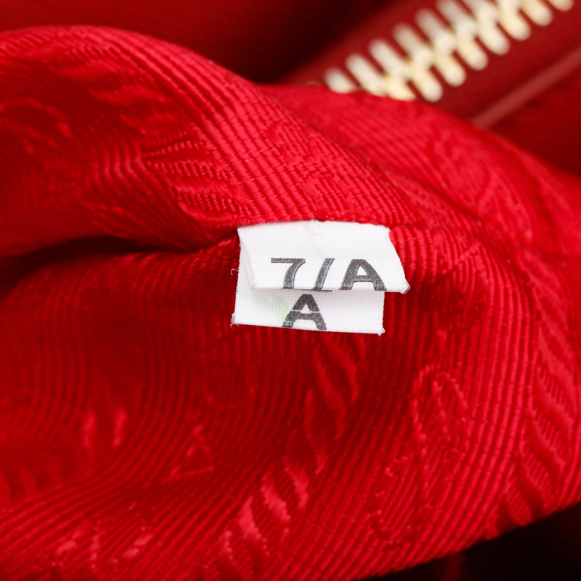 Prada Red Saffiano Lux Medium Galleria Tote w/ Strap & Box