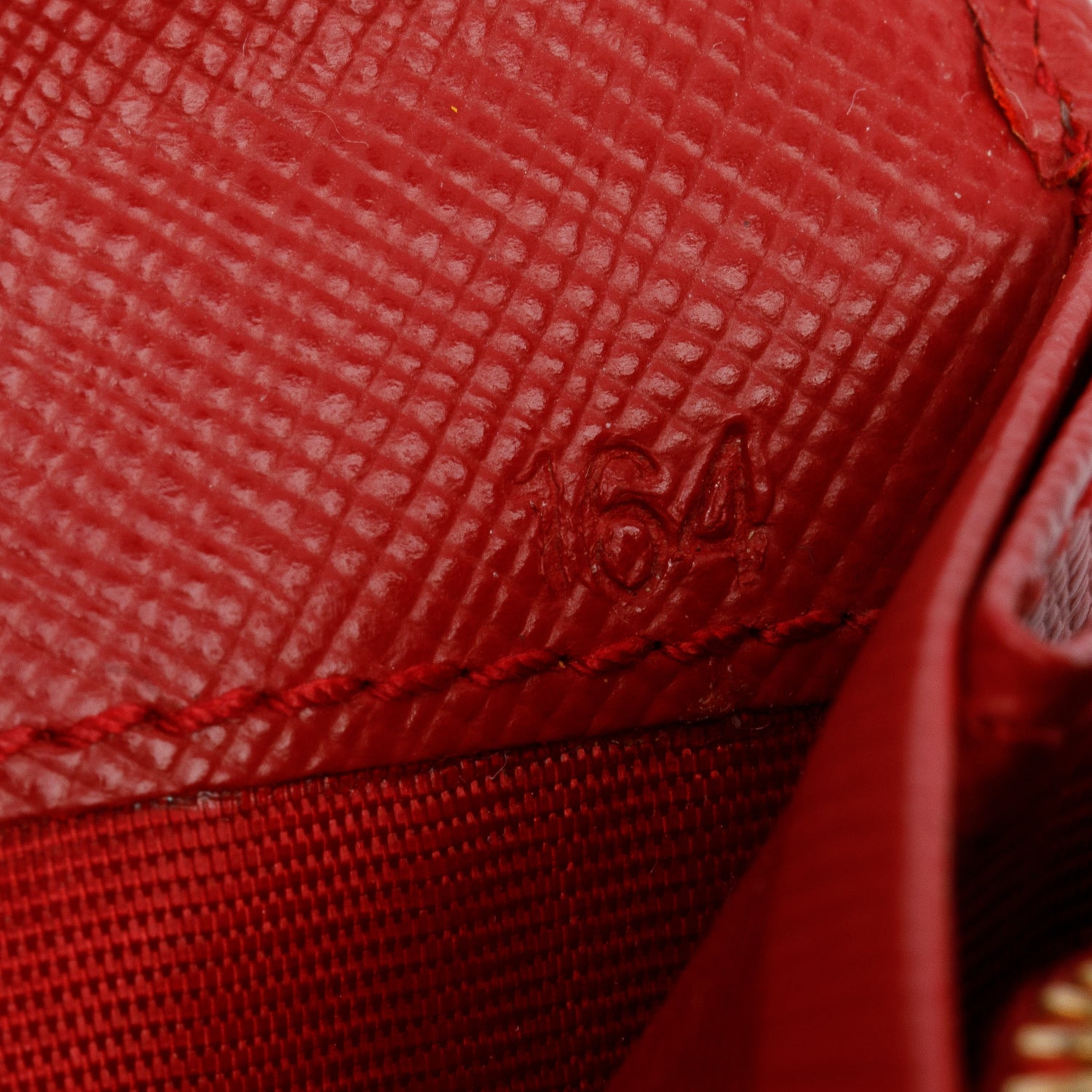 Prada Red Saffiano Metal Continental Wallet w/ Box & Authenticity Card