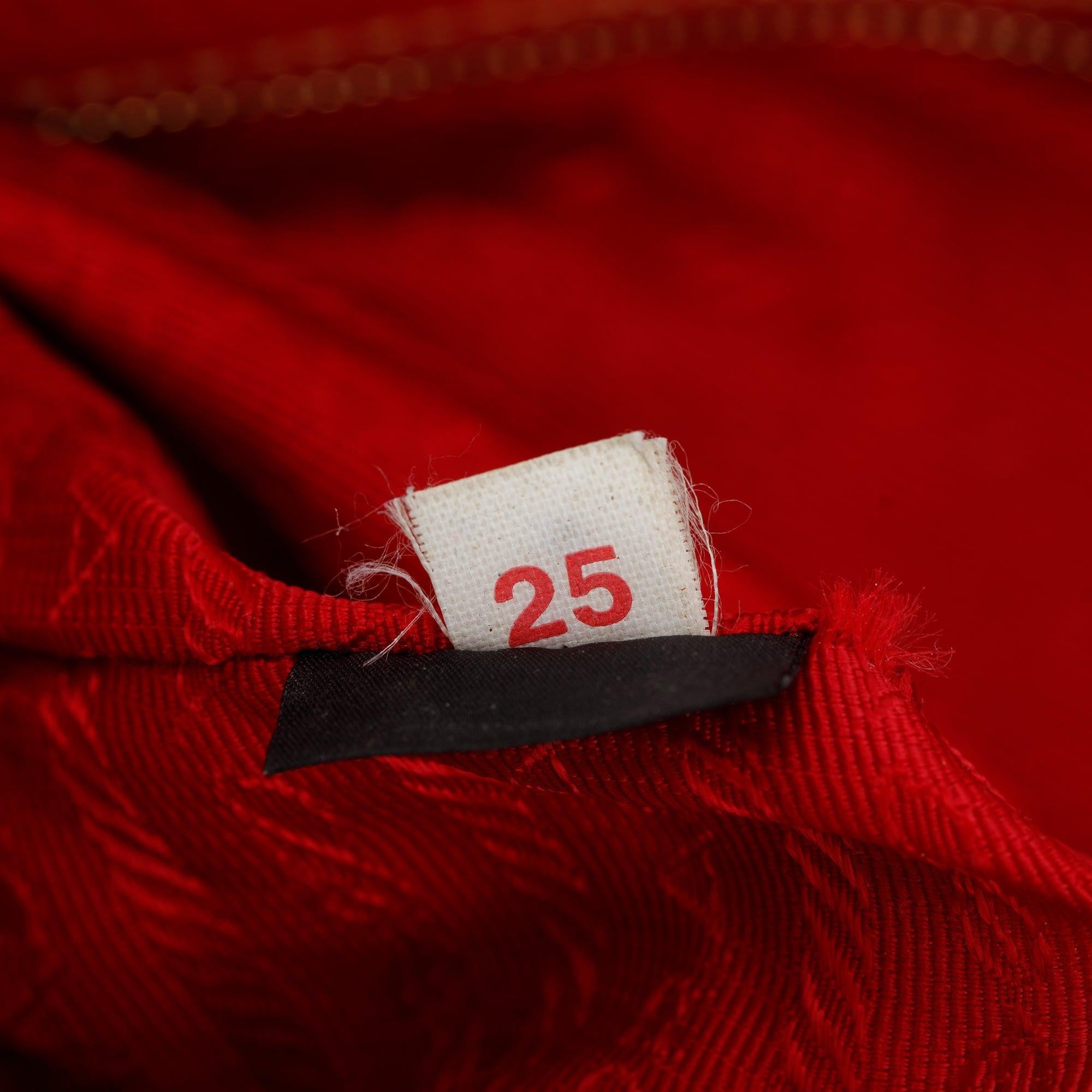 Prada Red Vitello Daino Shoulder Bag w/ Strap