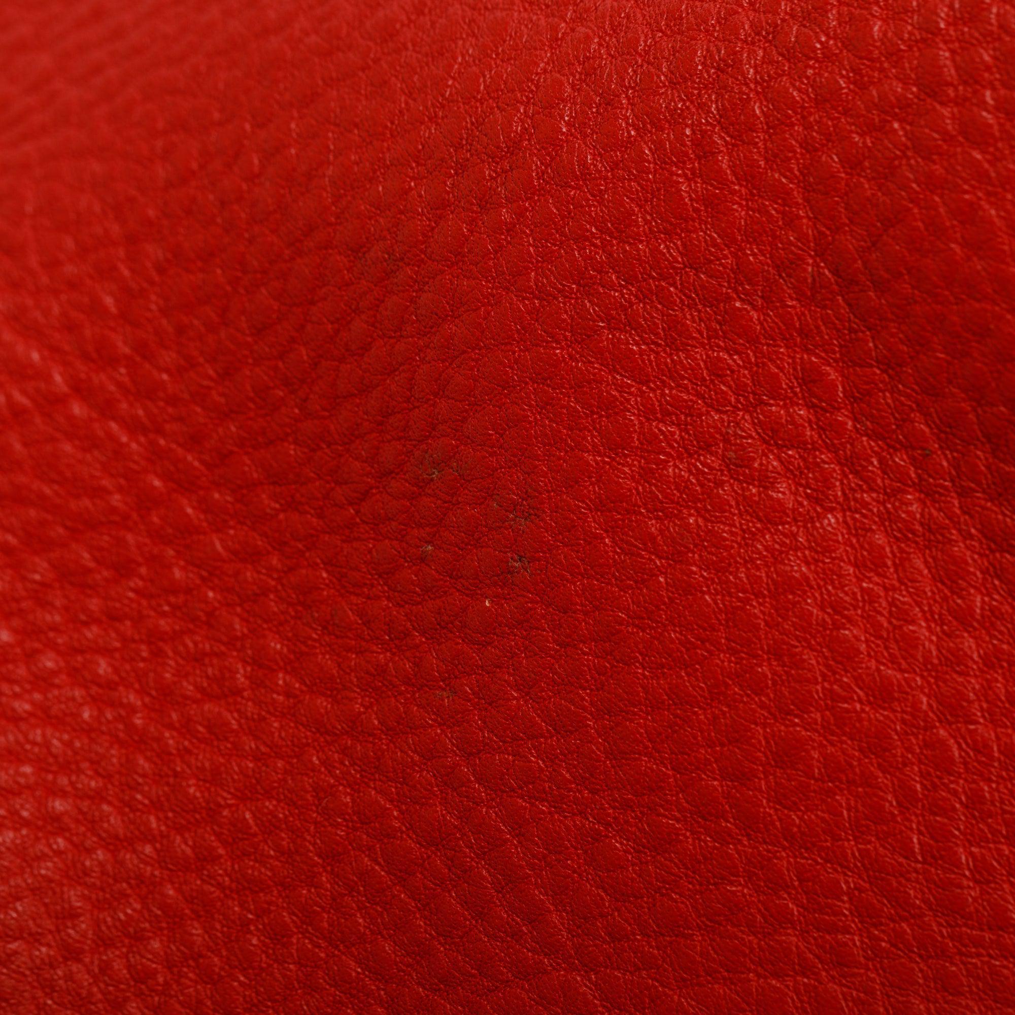 Prada Red Vitello Daino Shoulder Bag w/ Strap