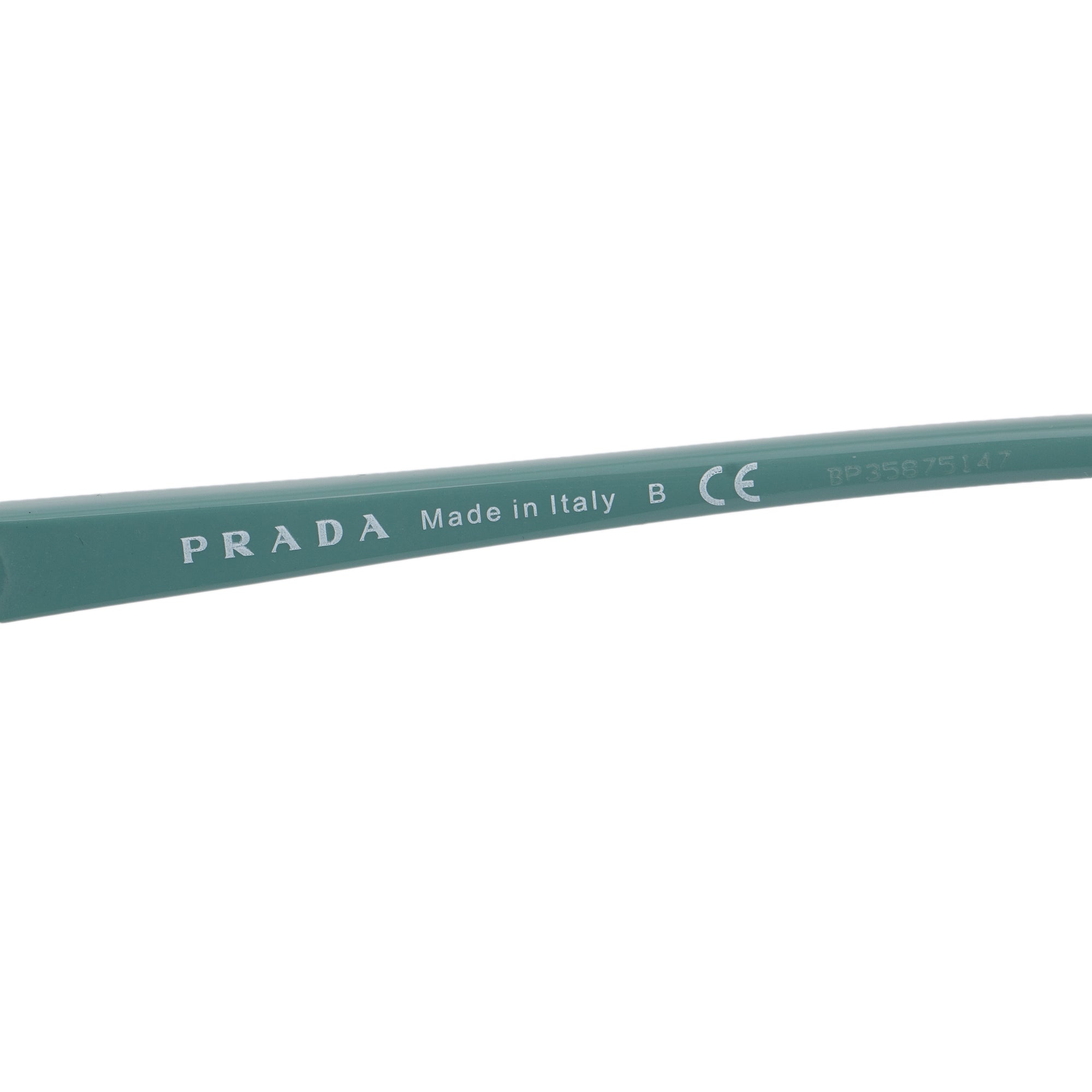 Prada SPR 01O-A Brown/Green Acetate Conceptual Polarized Sunglasses w/ Box & Case