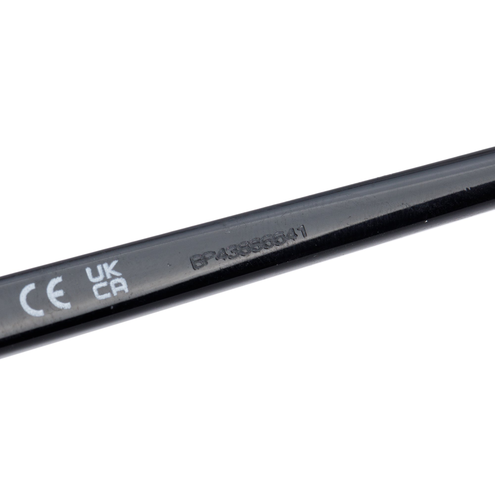 Prada SPR 01V Black Acetate Cat Eye Sunglasses w/ Case