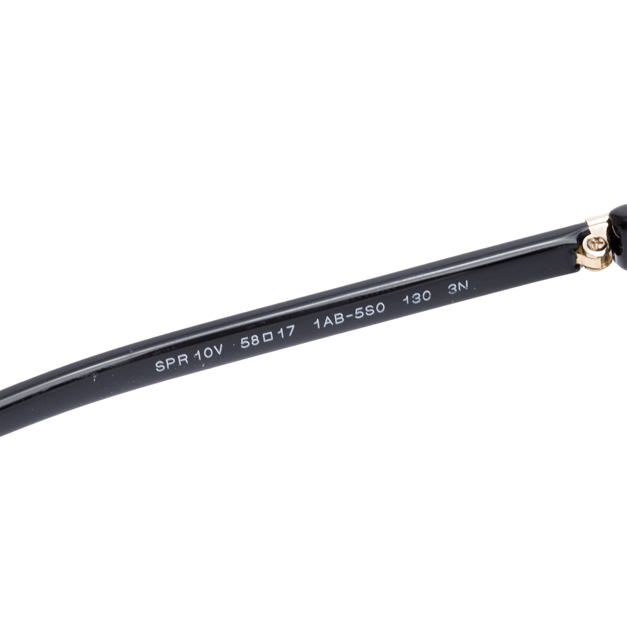 Prada SPR 10V Black Acetate Square Sunglasses w/ Box & Case