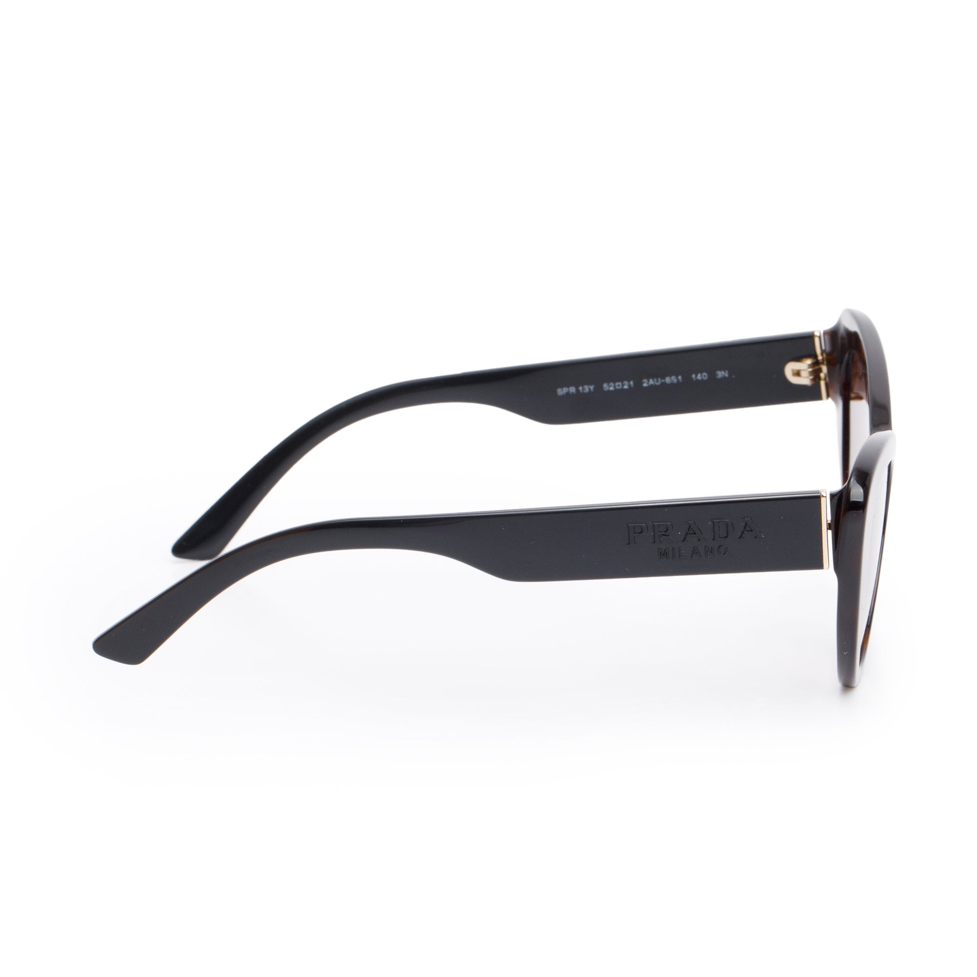 Prada SPR 13Y Havana Acetate Cat-Eye Sunglasses w/ Case