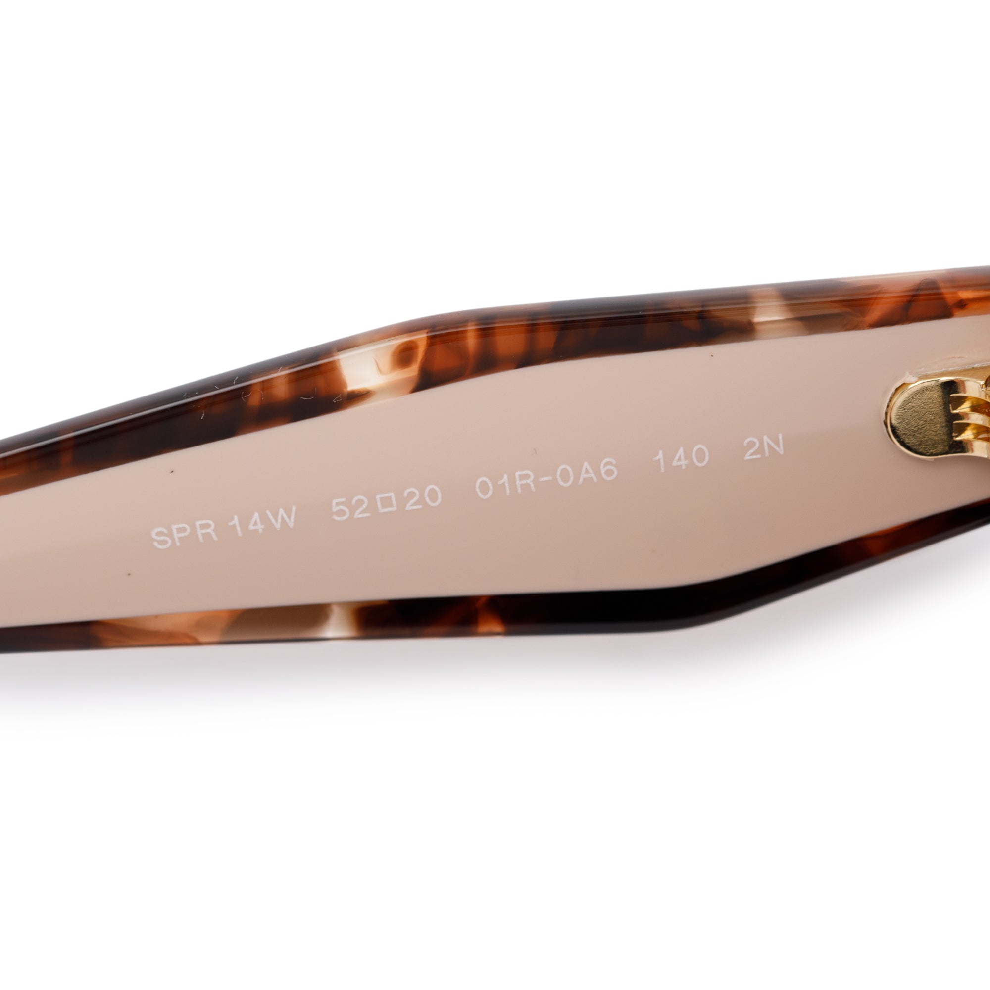 Prada SPR 14W Havana/Pink Acetate Logo Sunglasses