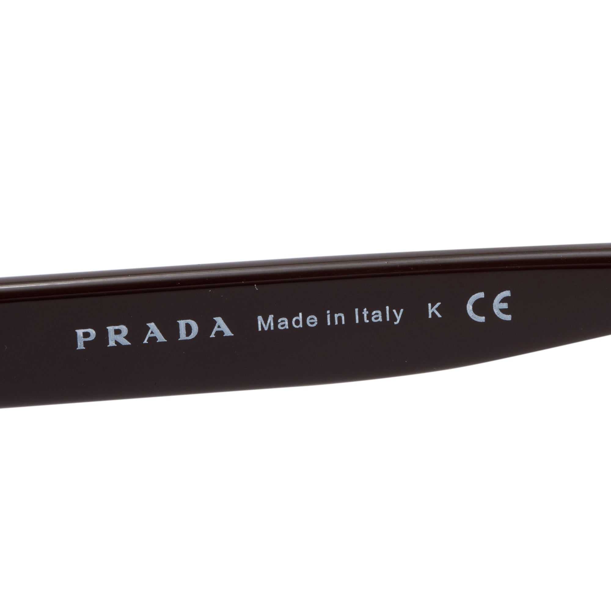 Prada SPR 18Q Brown Acetate Square Sunglasses w/ Box