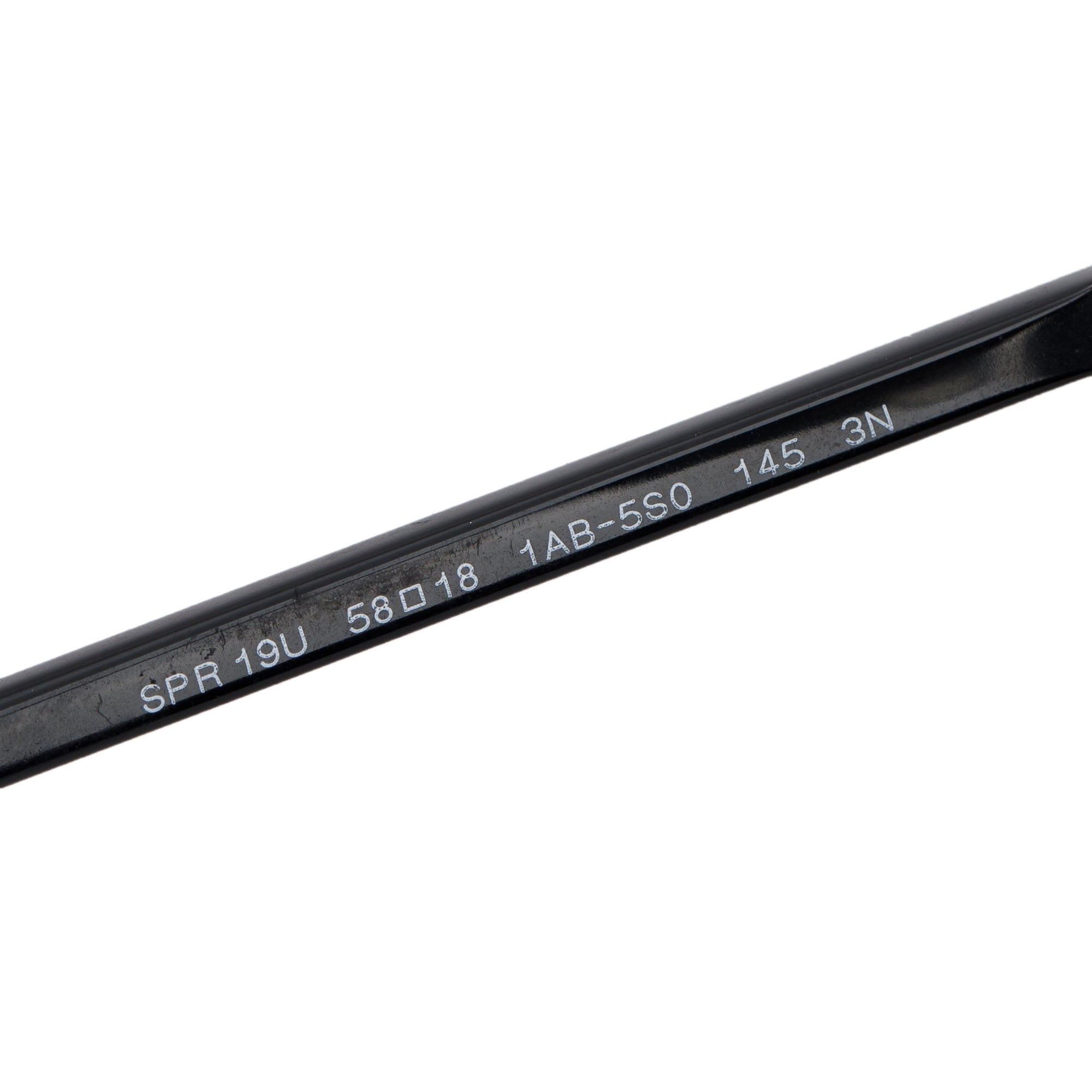 Prada SPR 19U Black Acetate Cat-Eye Sunglasses w/ Box & Case