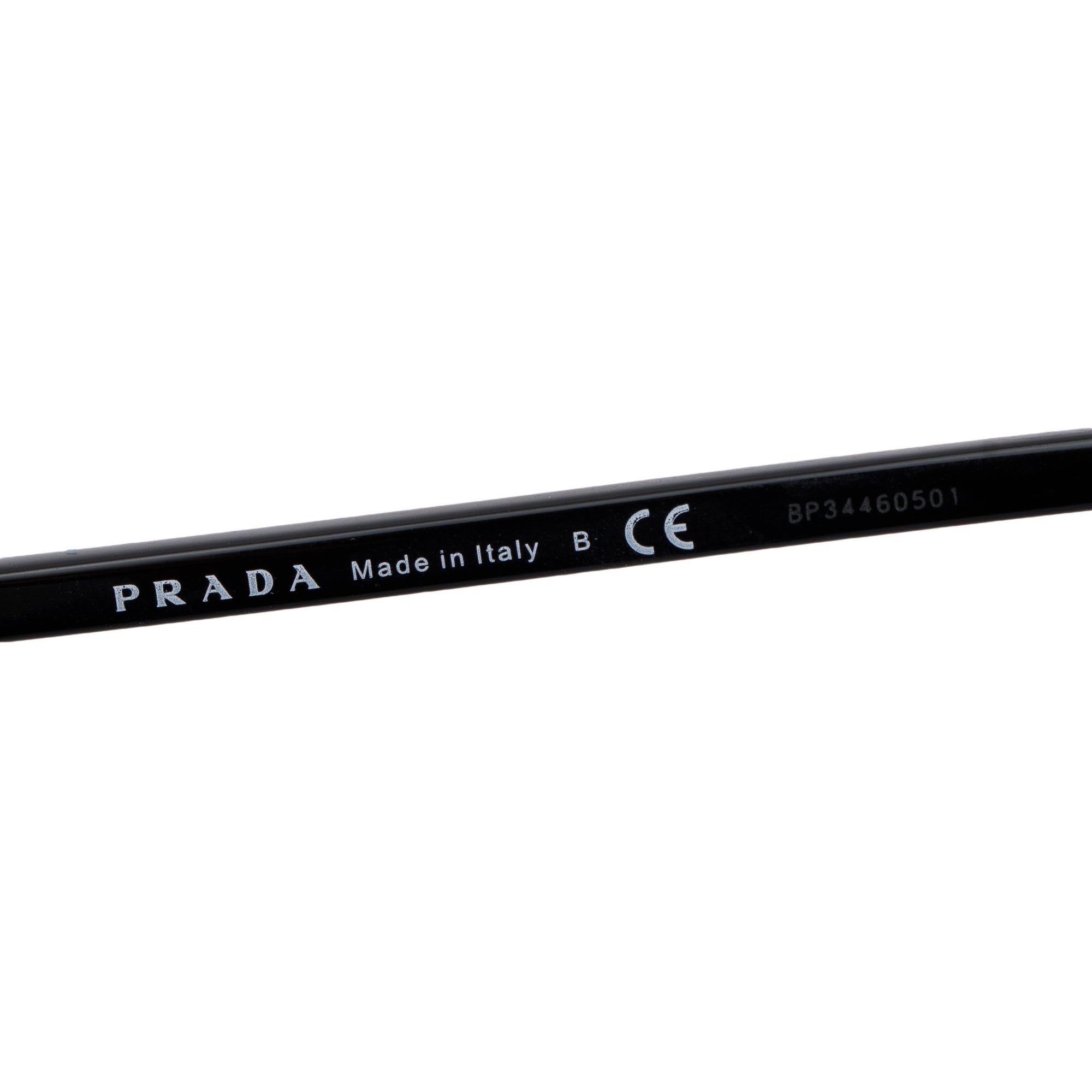 Prada SPR 19U Black Acetate Cat-Eye Sunglasses w/ Box & Case