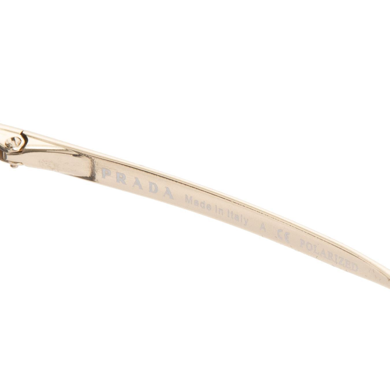 Prada SPR 51S Round Sunglasses w/ Box & Case