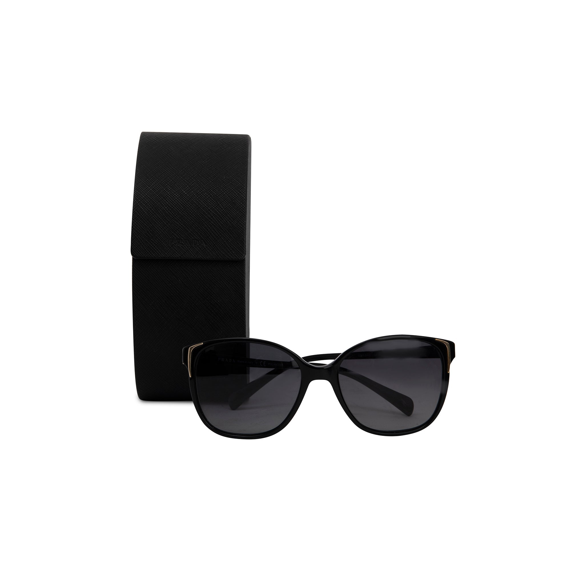 Prada SPR01O Black Gradient Sunglasses w/ Case