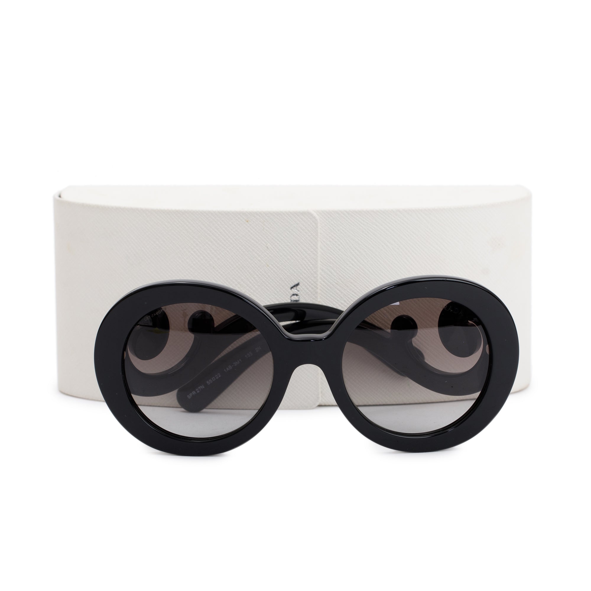 Prada SPR27N Classic Spiral Sunglasses w/ Case