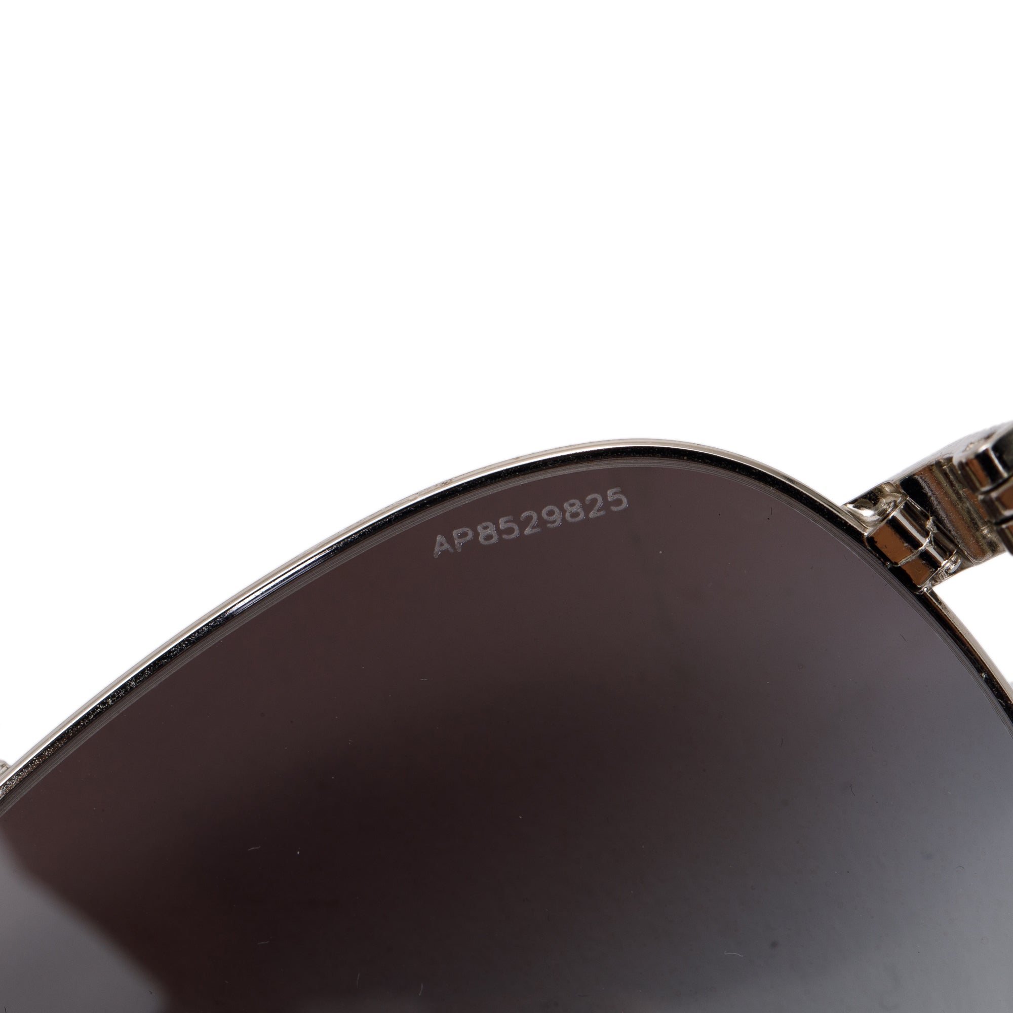 Prada SPR59L Silver-Tonte Metal Aviator Sunglasses