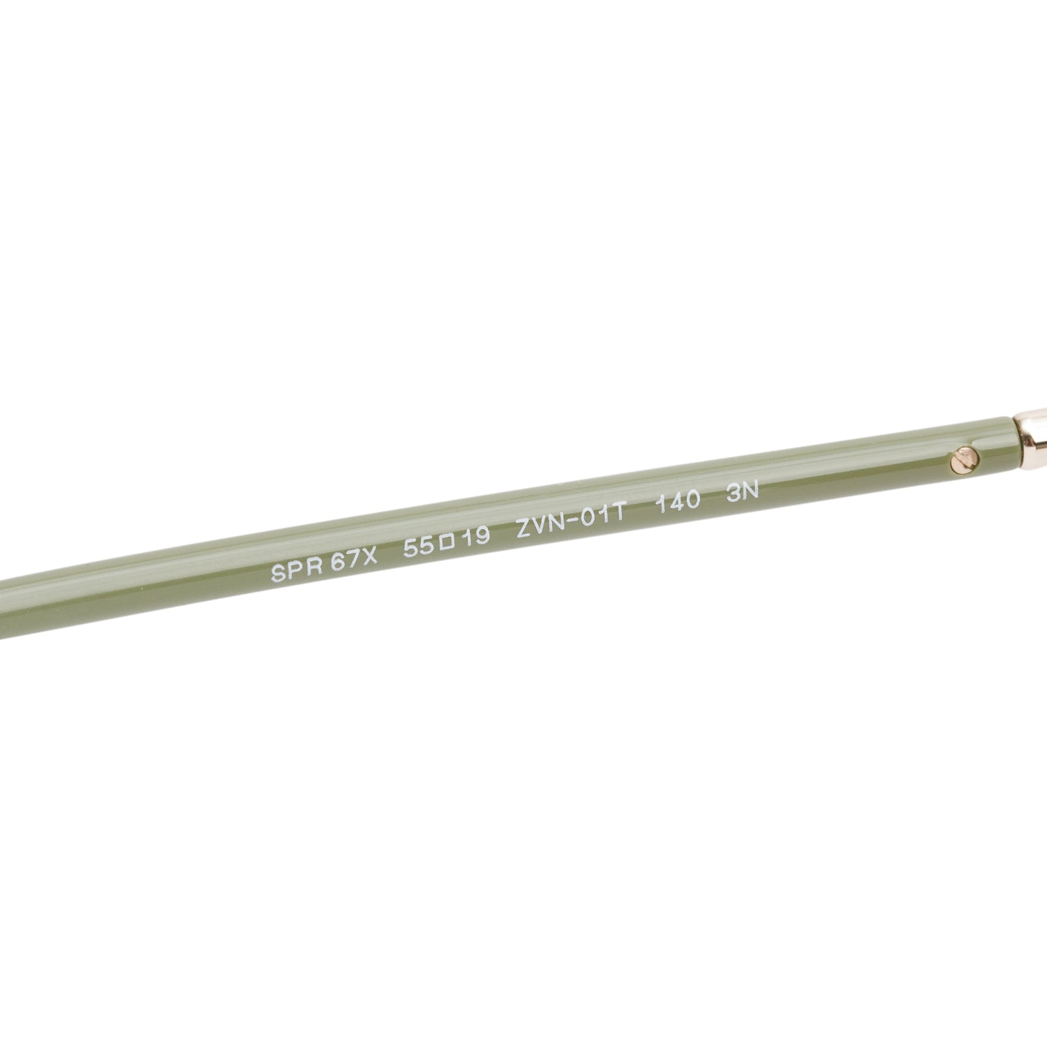 Prada SPR67X Gold-Tone Metal Green Acetate Square Sunglasses w/ Box & Case